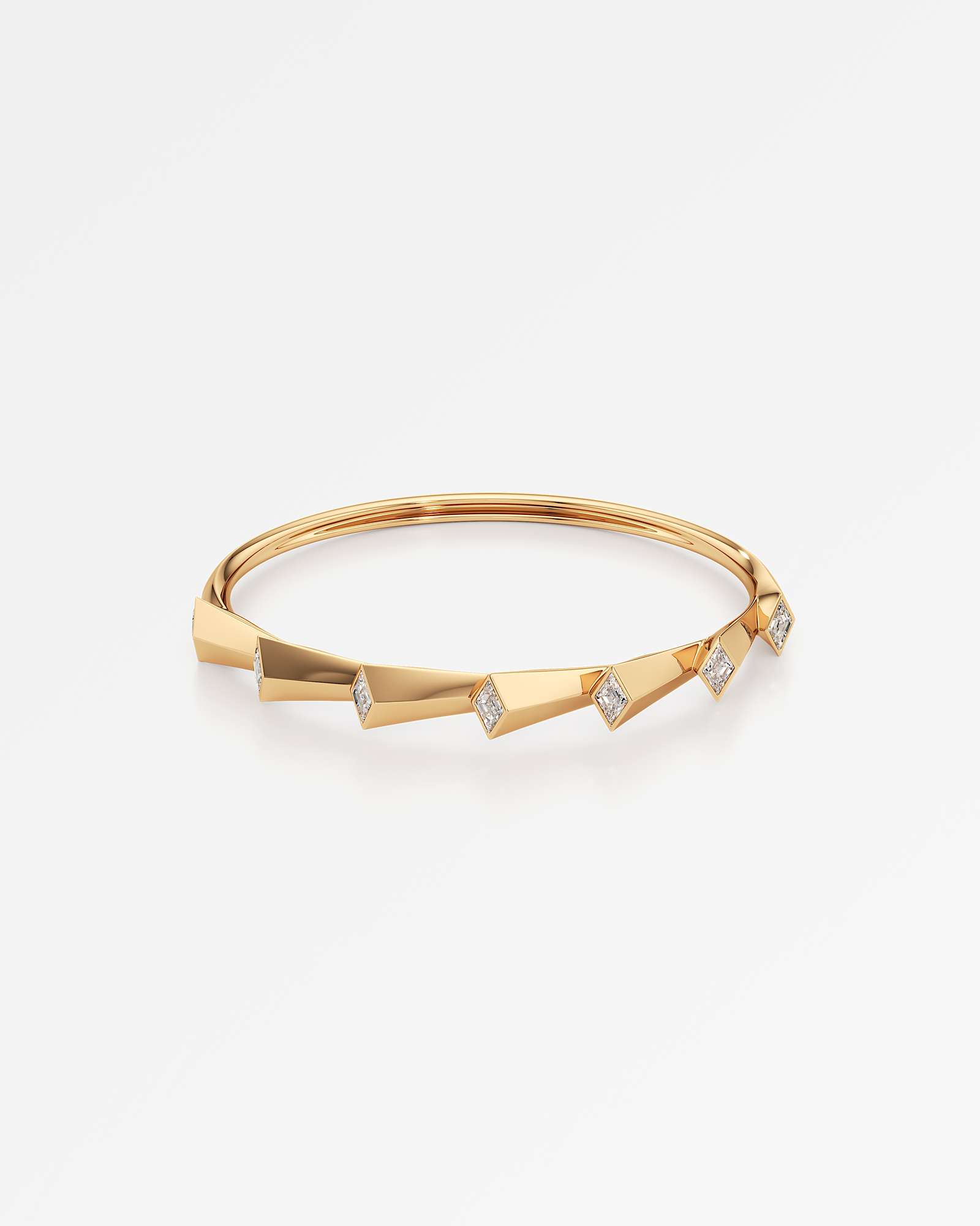 AM To Beyond Resonova Diamond Bangle, In 14K Yellow Gold (1.61 ctw)