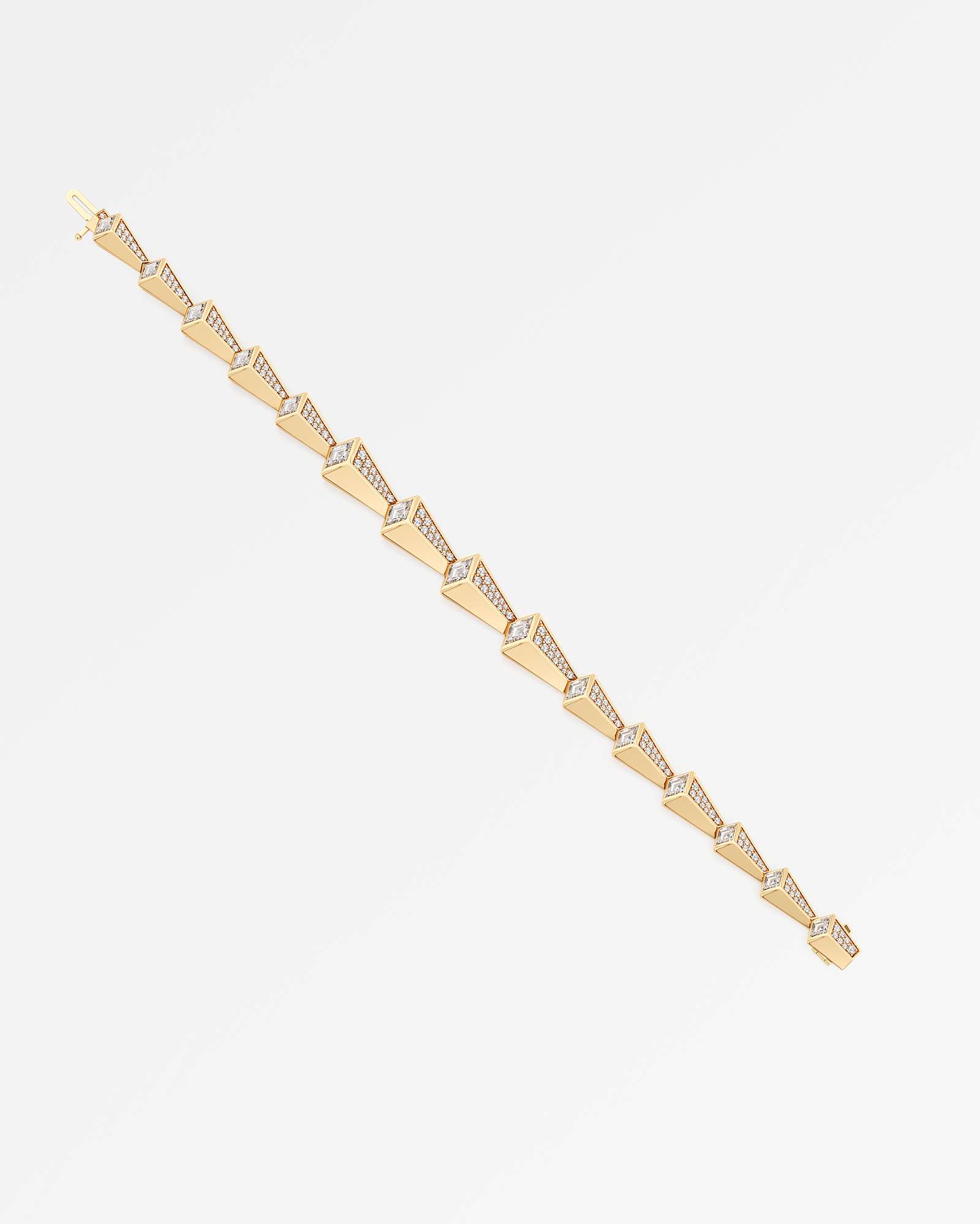 AM To Beyond Axira Pavé Diamond Bracelet, in 18K Yellow Gold (4.37 ctw)