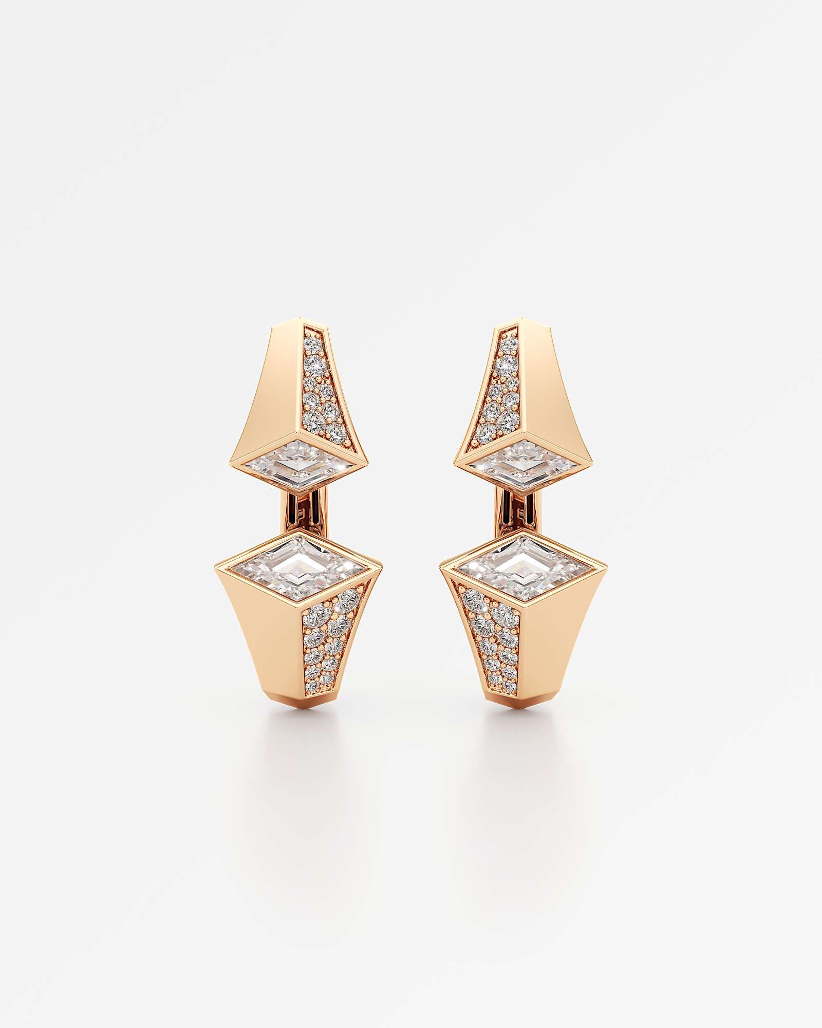 Verticé Pavé Diamond Earrings