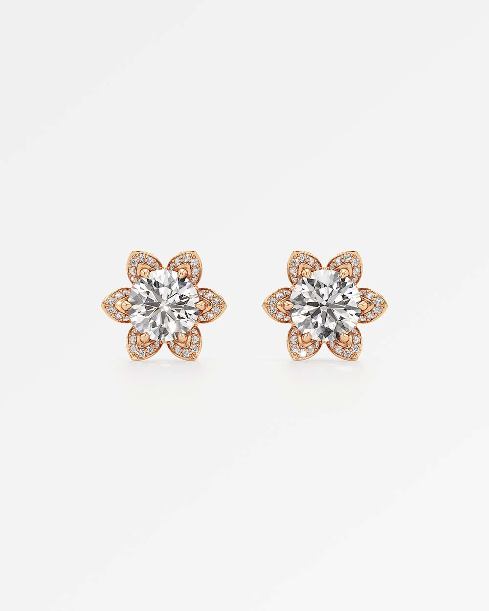 Evora Diamond Stud Earrings