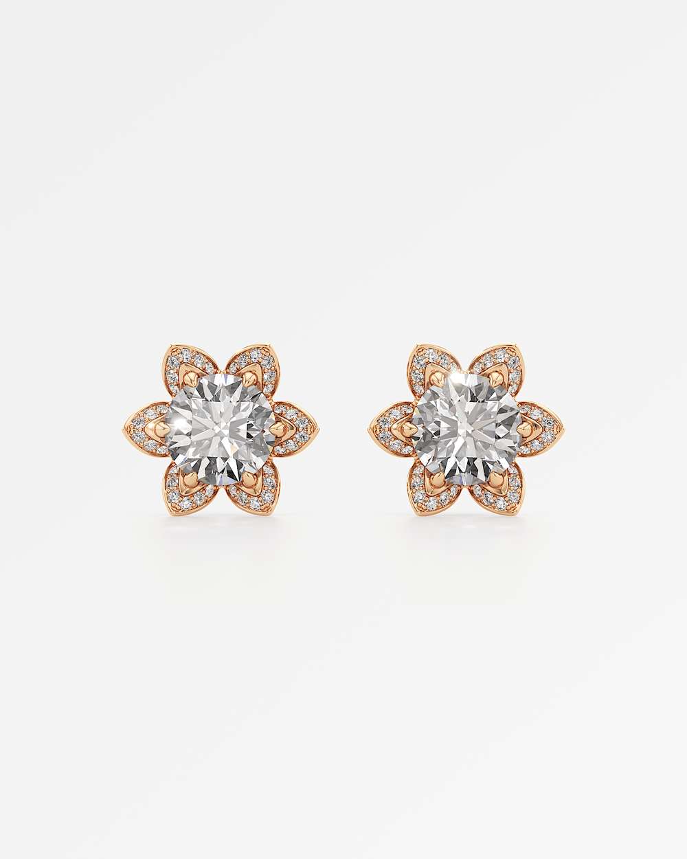 Evora Diamond Stud Earrings