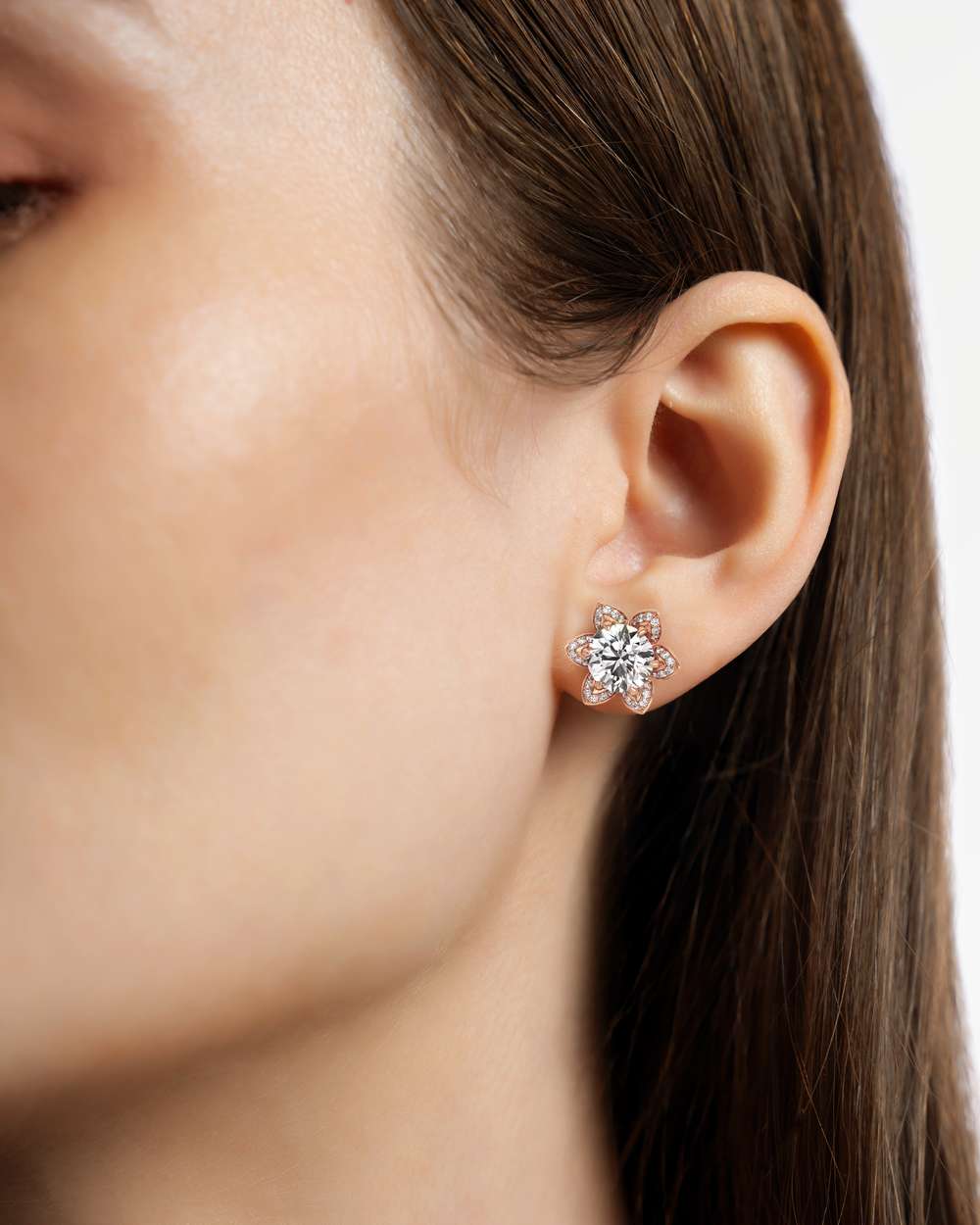Evora Diamond Stud Earrings