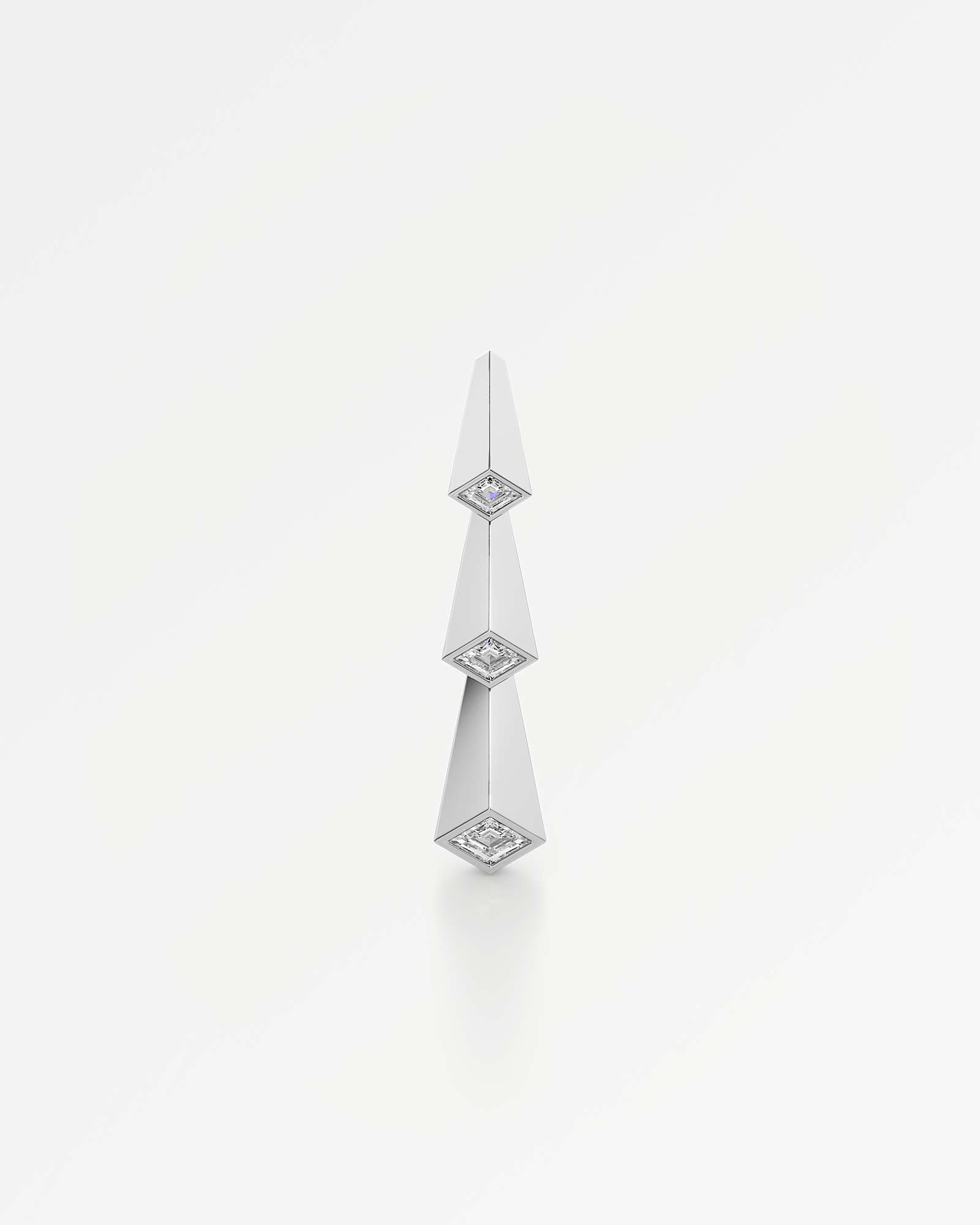 AM To Beyond Trelis Diamond Earrings, In 14K White Gold (1.24 ctw)