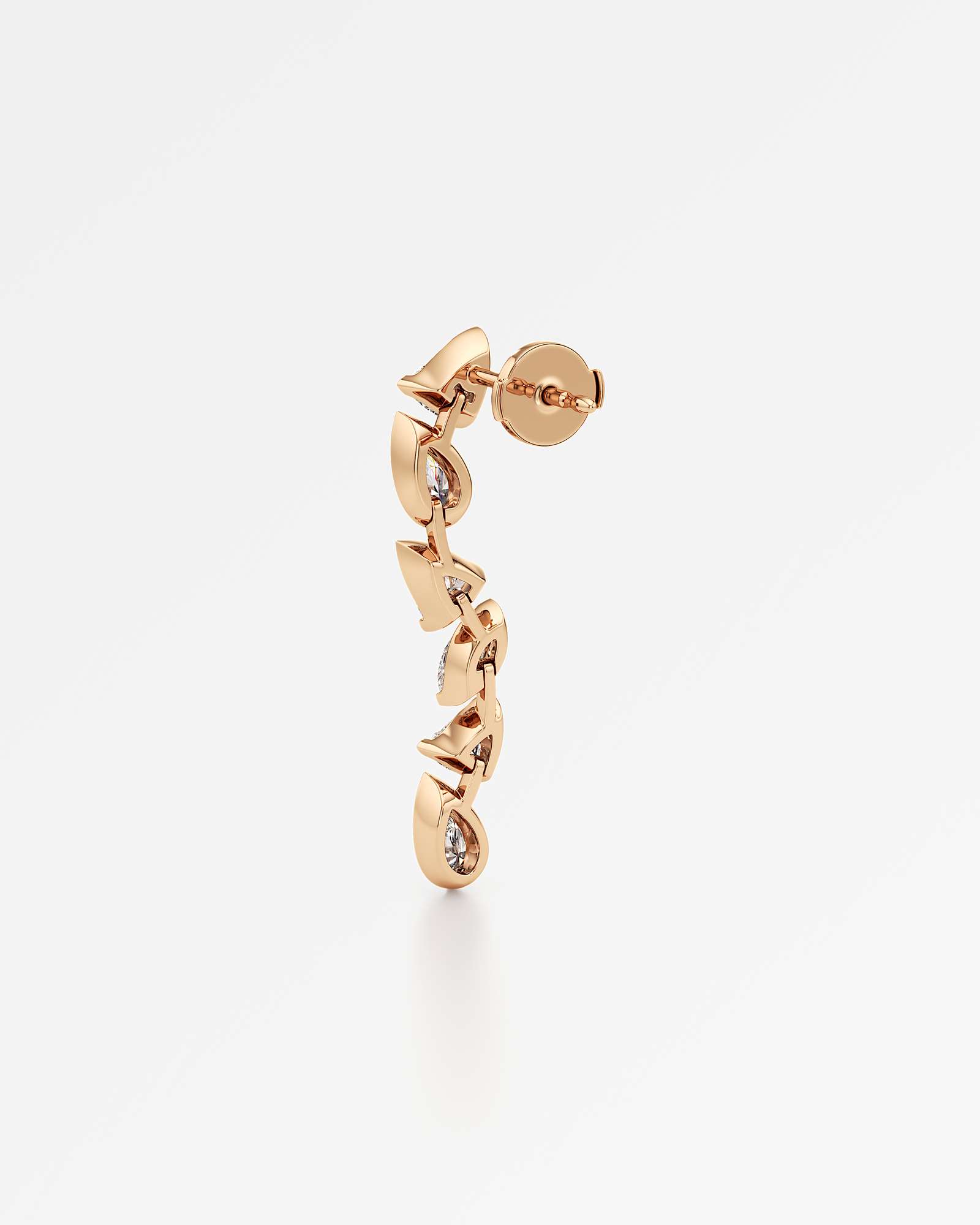 Pinnacle Vettaire Diamond Earrings, In 14K Rose Gold (2.22 ctw)