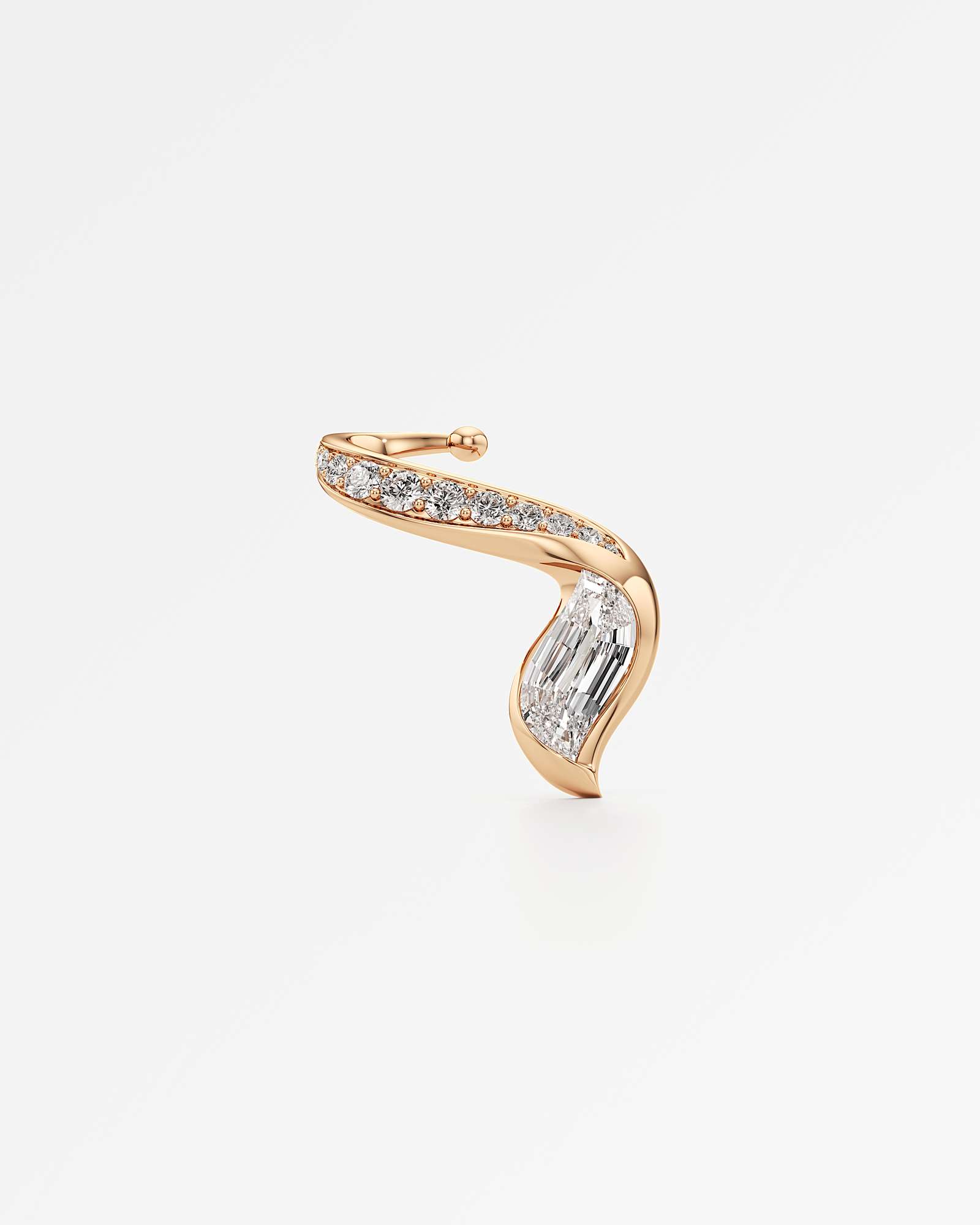Glimmer Refléa Diamond Earrings, In 14K Rose Gold (2.63 ctw)