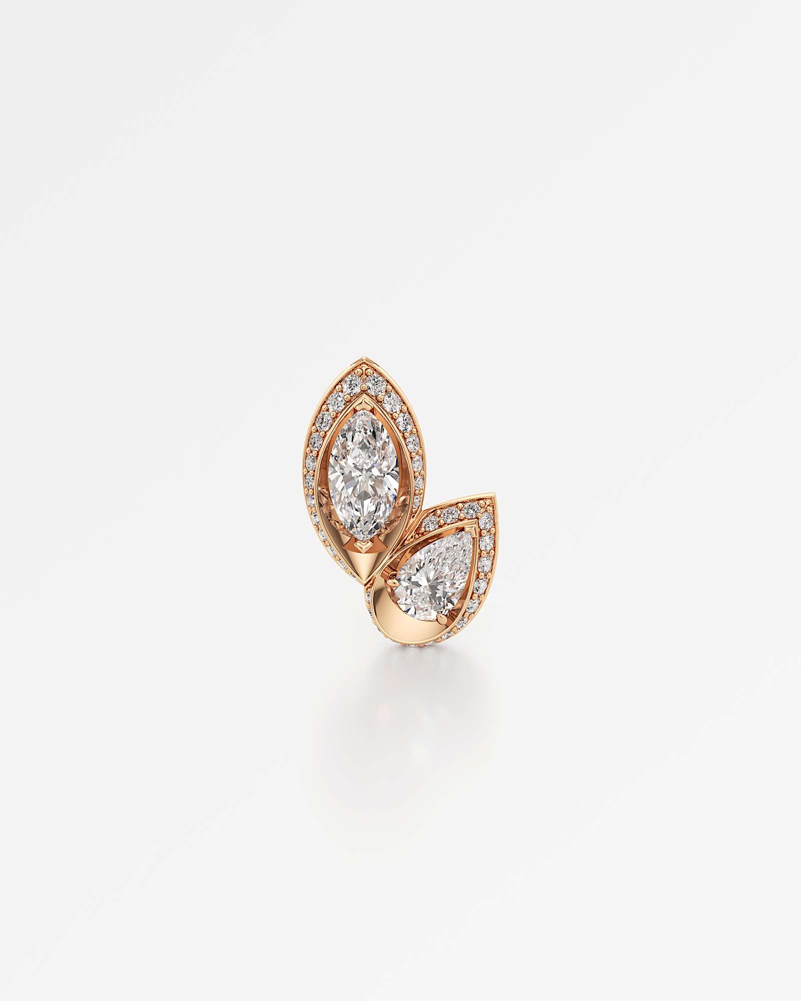 HELD Yinara Diamond Earrings, In 14K Rose Gold (3.12 ctw)