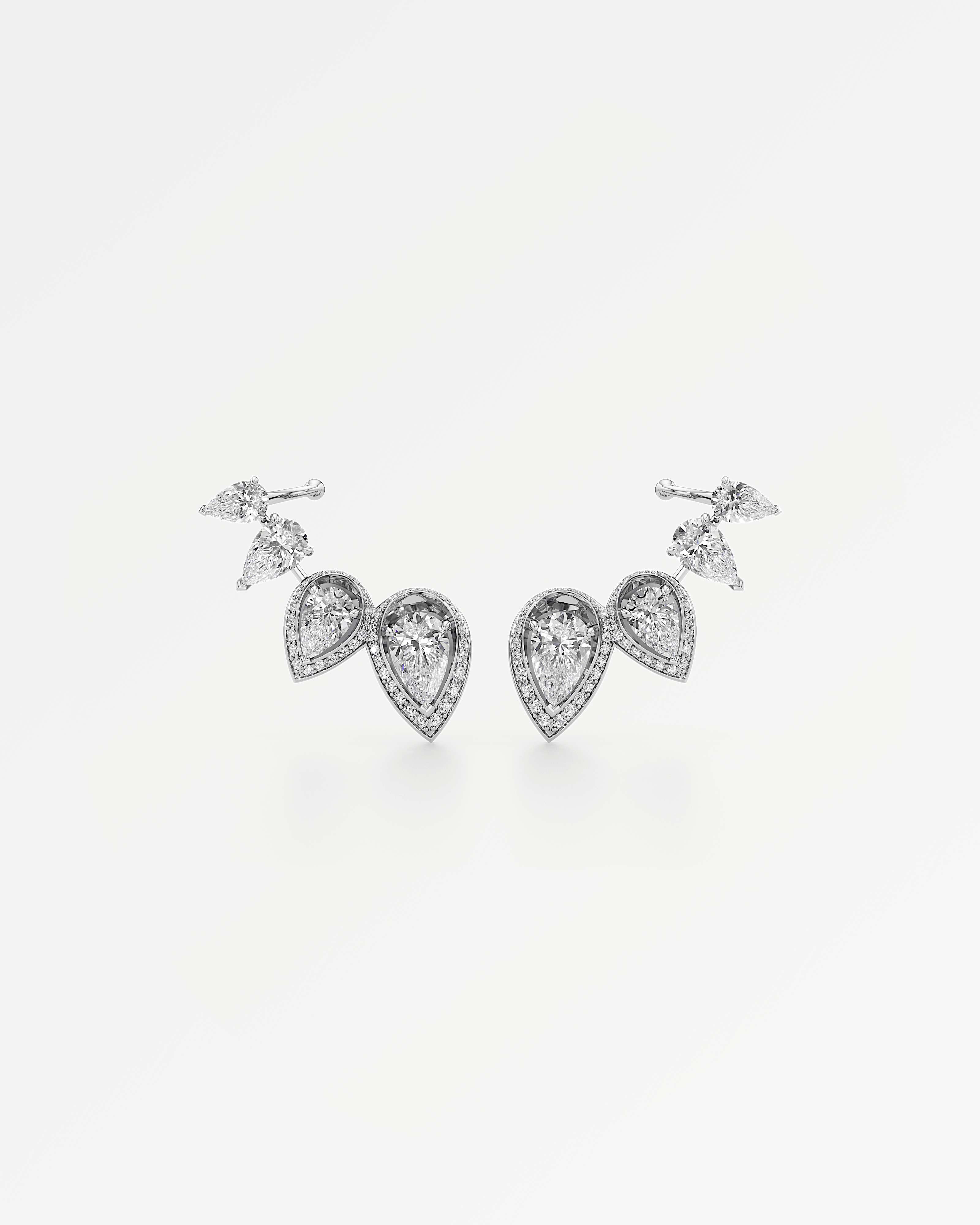 HELD Avera Diamond Earrings, In 14K White Gold (5.27 ctw)