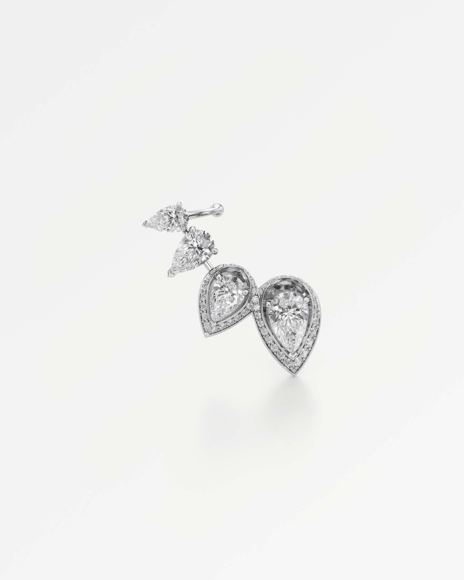 HELD Avera Diamond Earrings, In 14K White Gold (5.27 ctw)