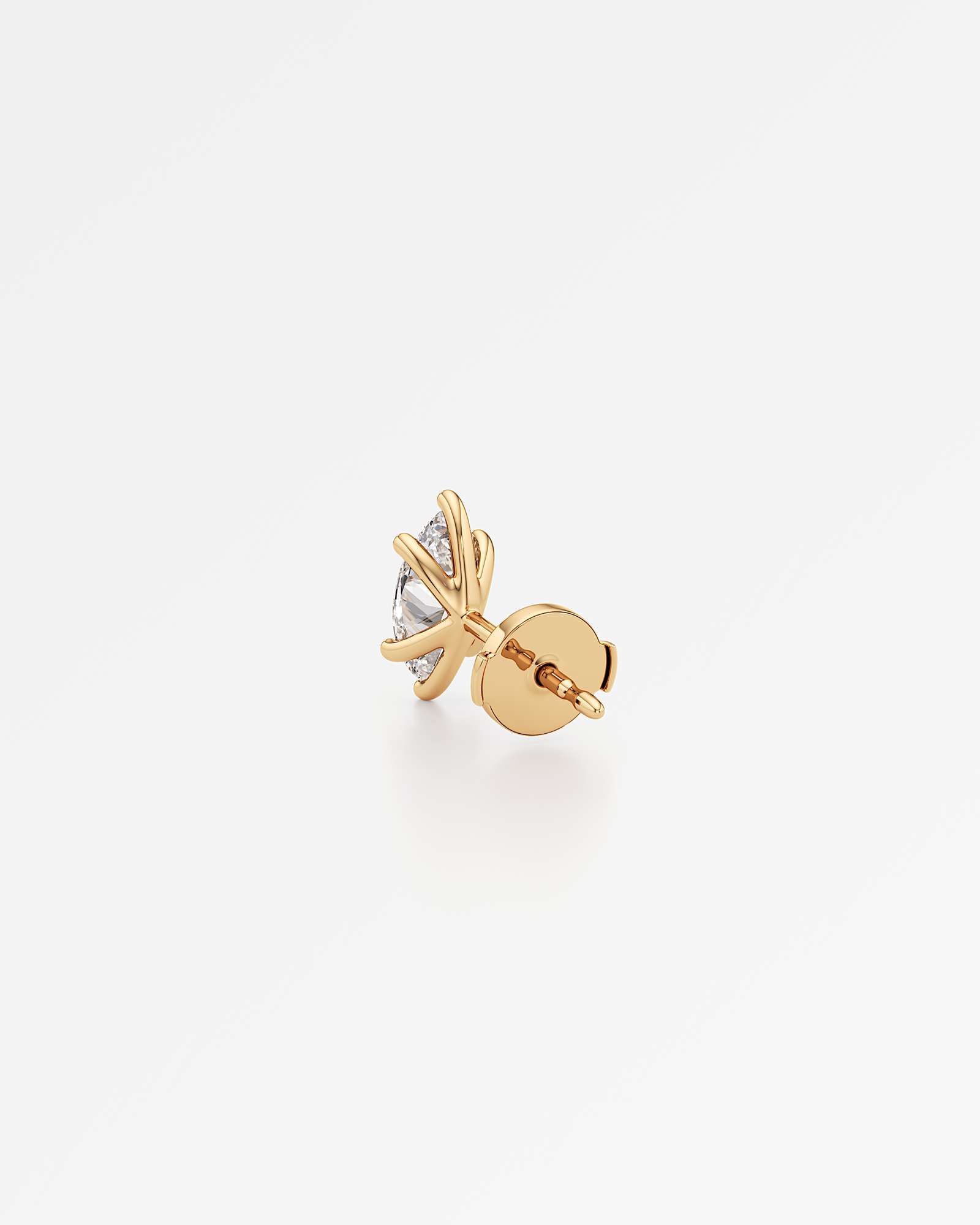 Verve Juliette Diamond Stud Earrings, With 0.50 ct Marquise Cut in 14K Yellow Gold (1.00 ctw)