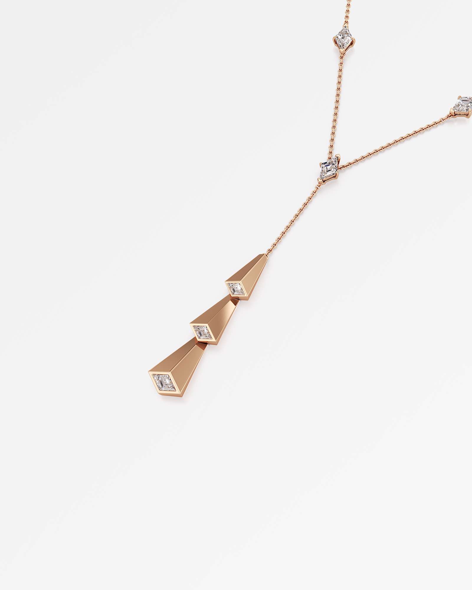 AM To Beyond Trelora Diamond Necklace, in 14K Rose Gold (1.91 ctw)