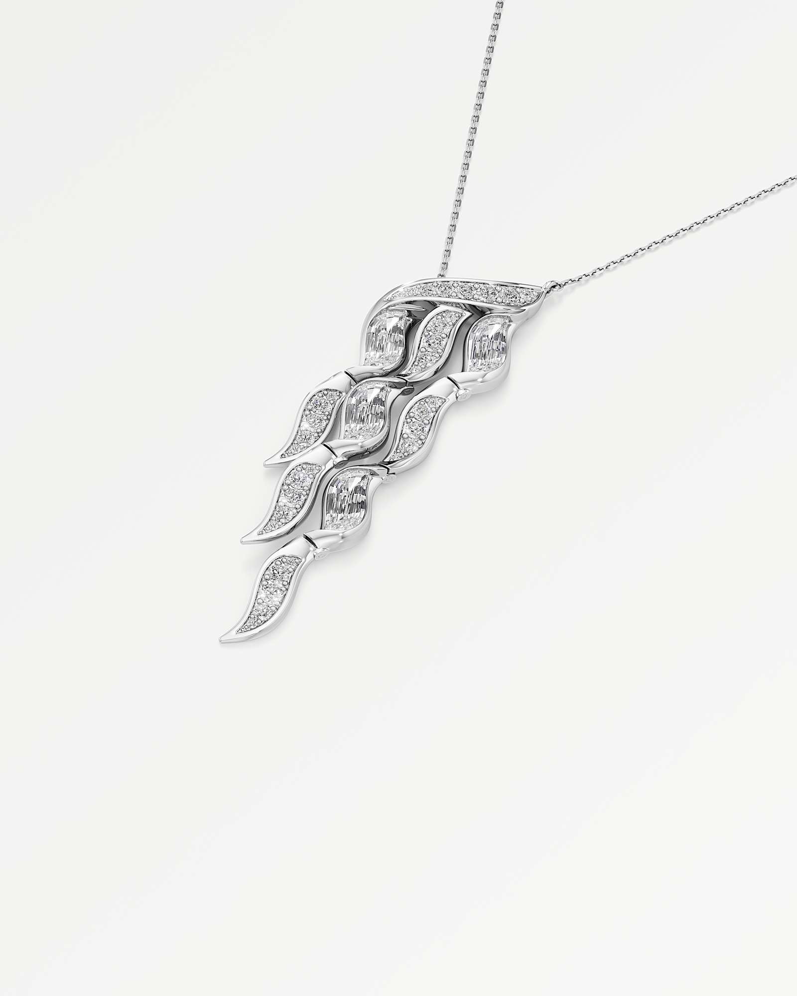 Glimmer Namiere Diamond Pendant, In 14K White Gold (5.60 ctw)