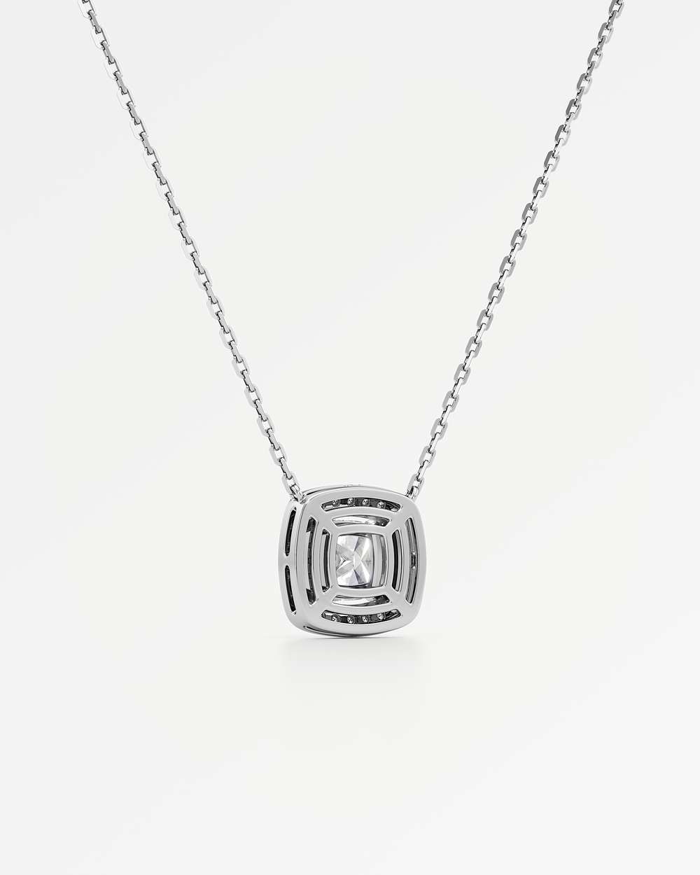 Celeste Diamond Halo Necklace
