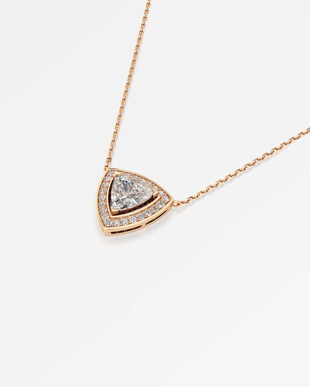 Celeste Diamond Halo Necklace