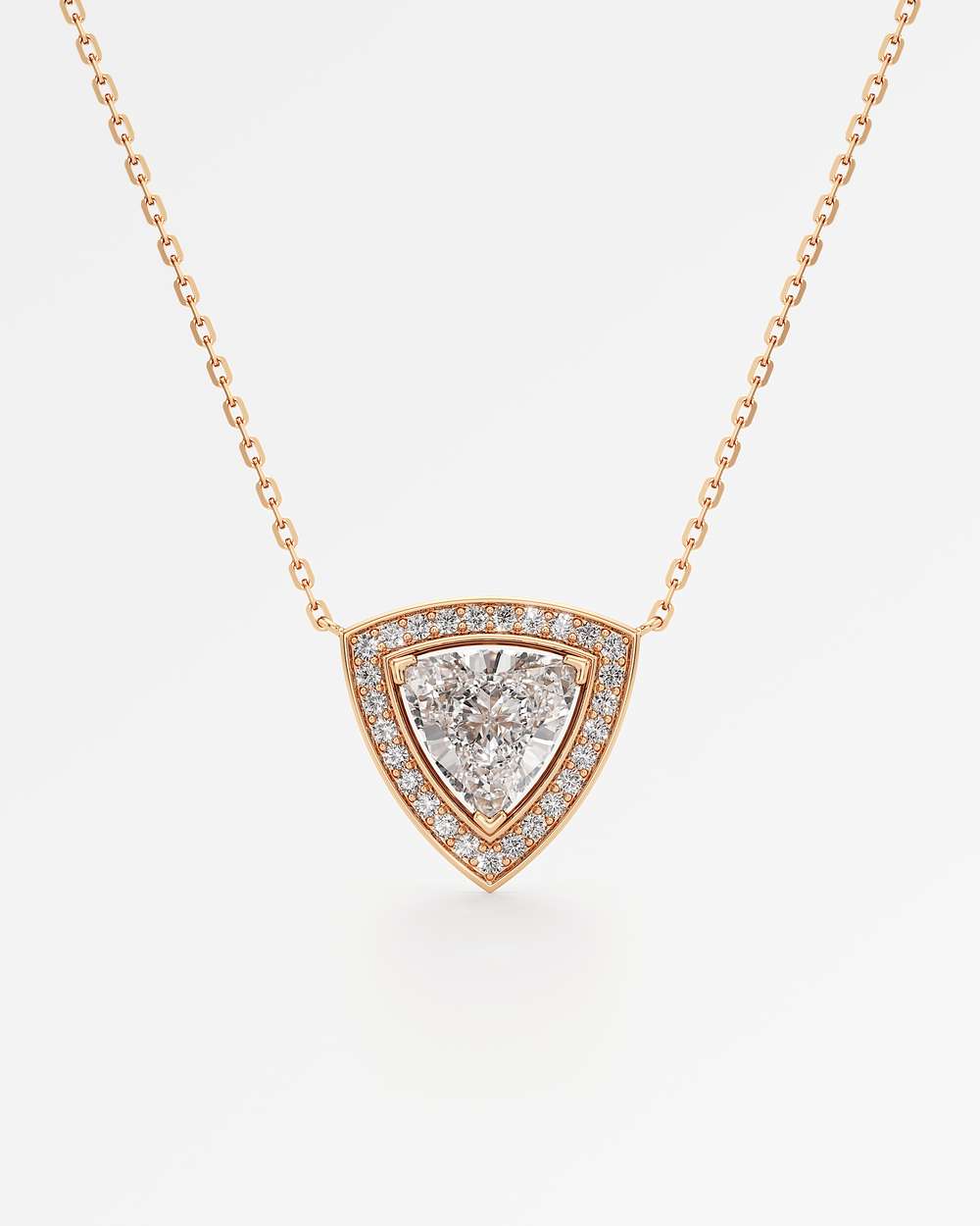 Celeste Diamond Halo Necklace