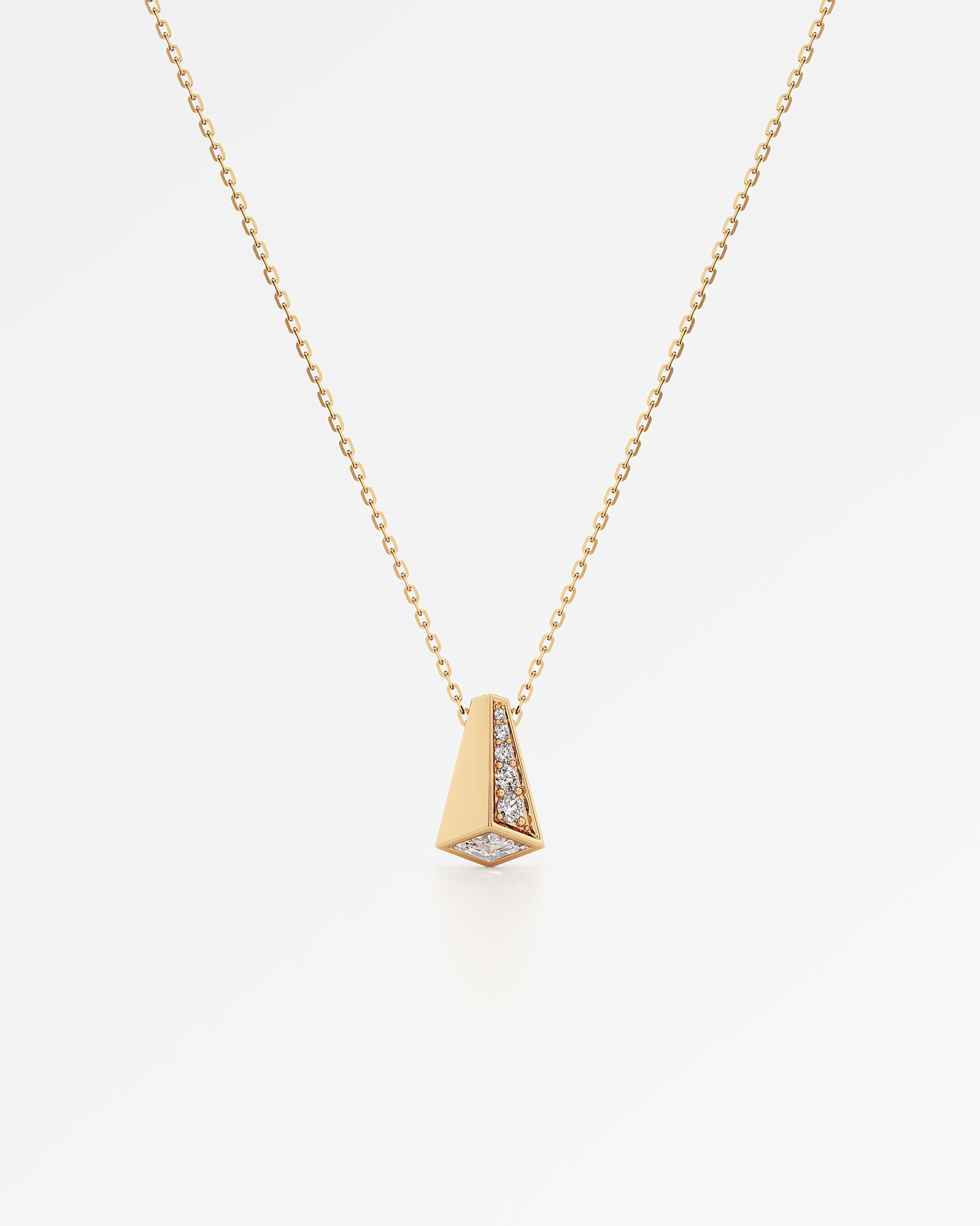AM To Beyond Elvion Pavé Diamond Pendant, in 14K Yellow Gold (0.45 ctw)