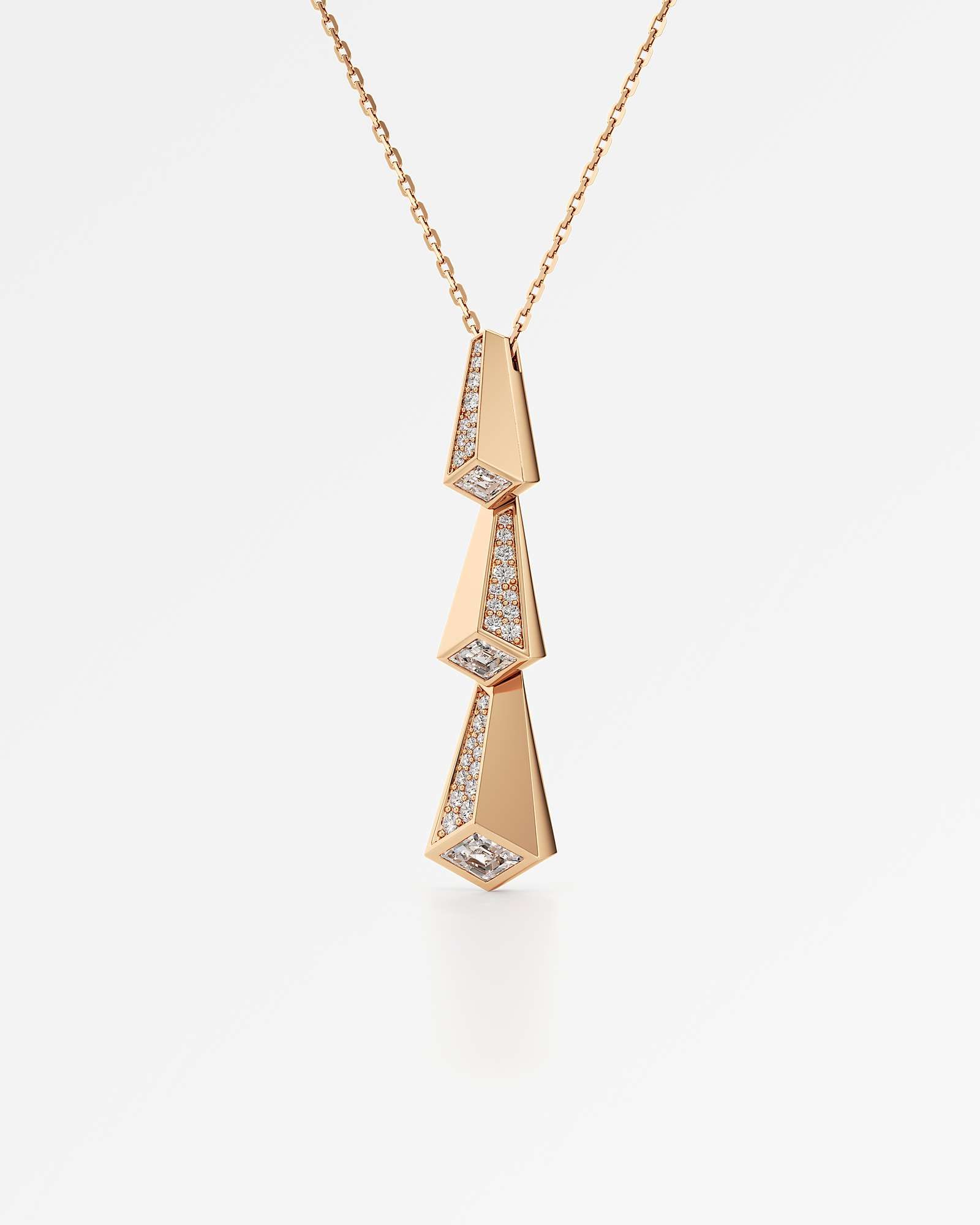 AM To Beyond Trelex Diamond Pendant, In 14K Rose Gold (0.89 ctw)