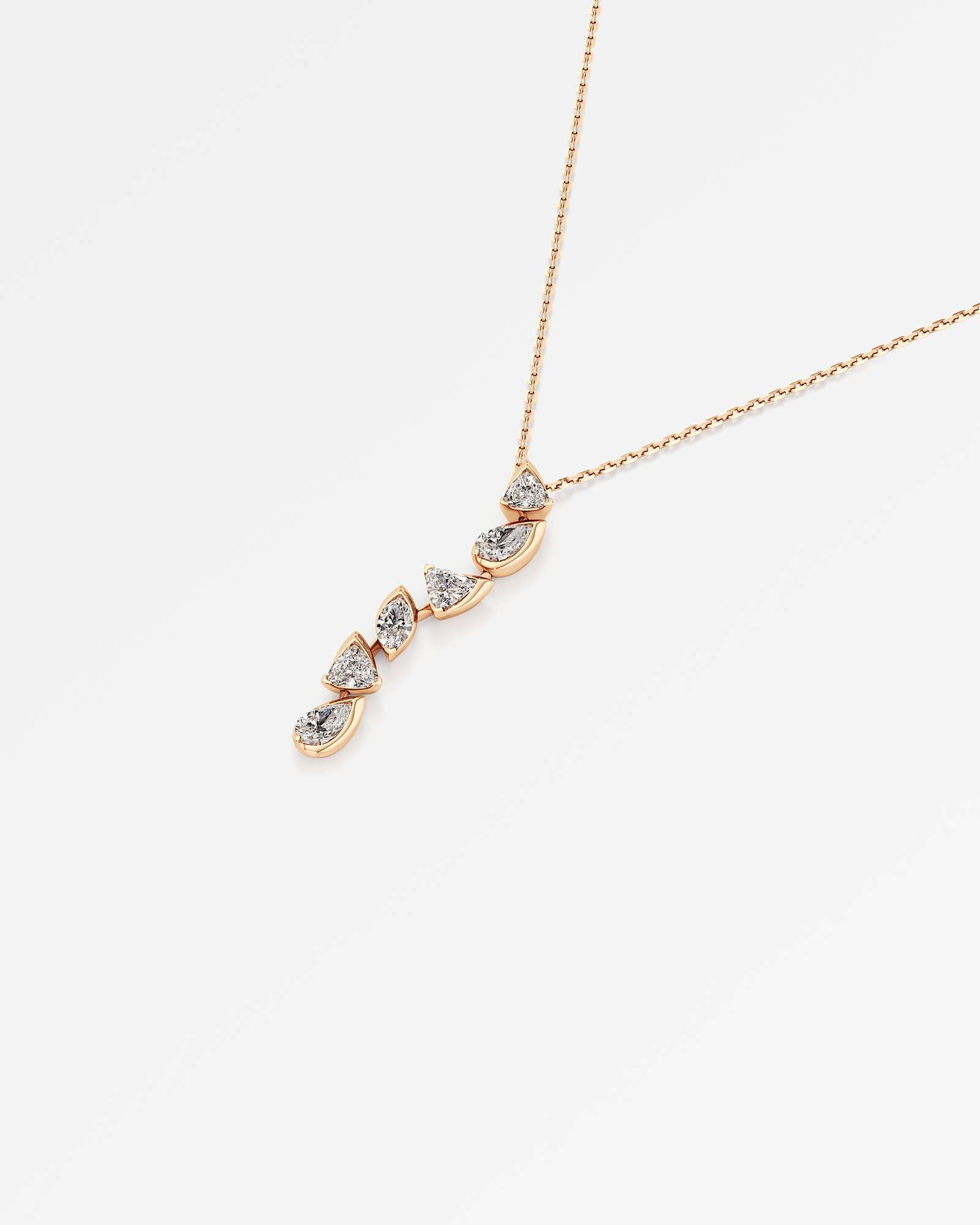 Pinnacle Vettaire Diamond Pendant, In 14K Rose Gold (1.42 ctw)