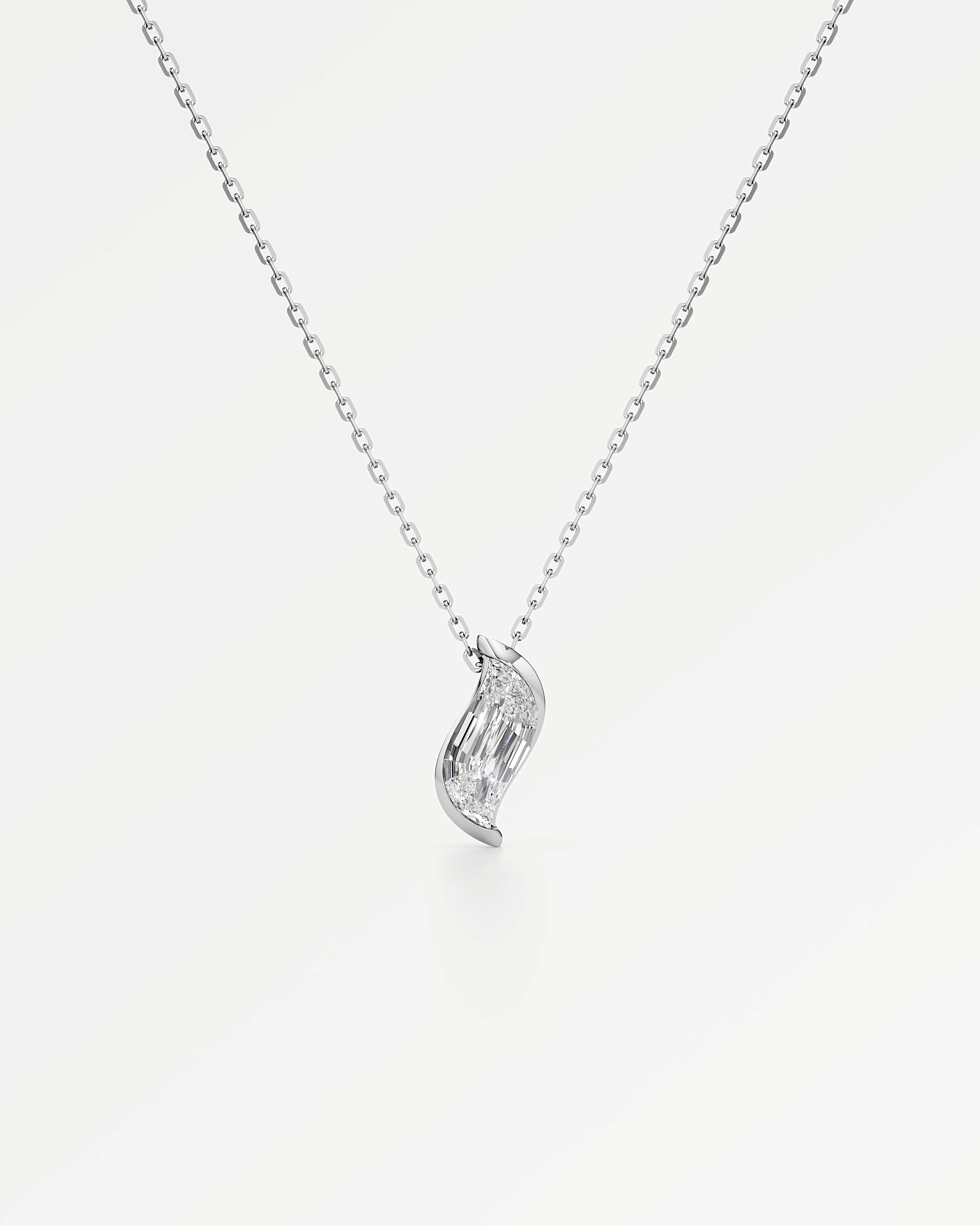 Glimmer Faléa Diamond Pendant, In 14K White Gold (2.00 ctw)