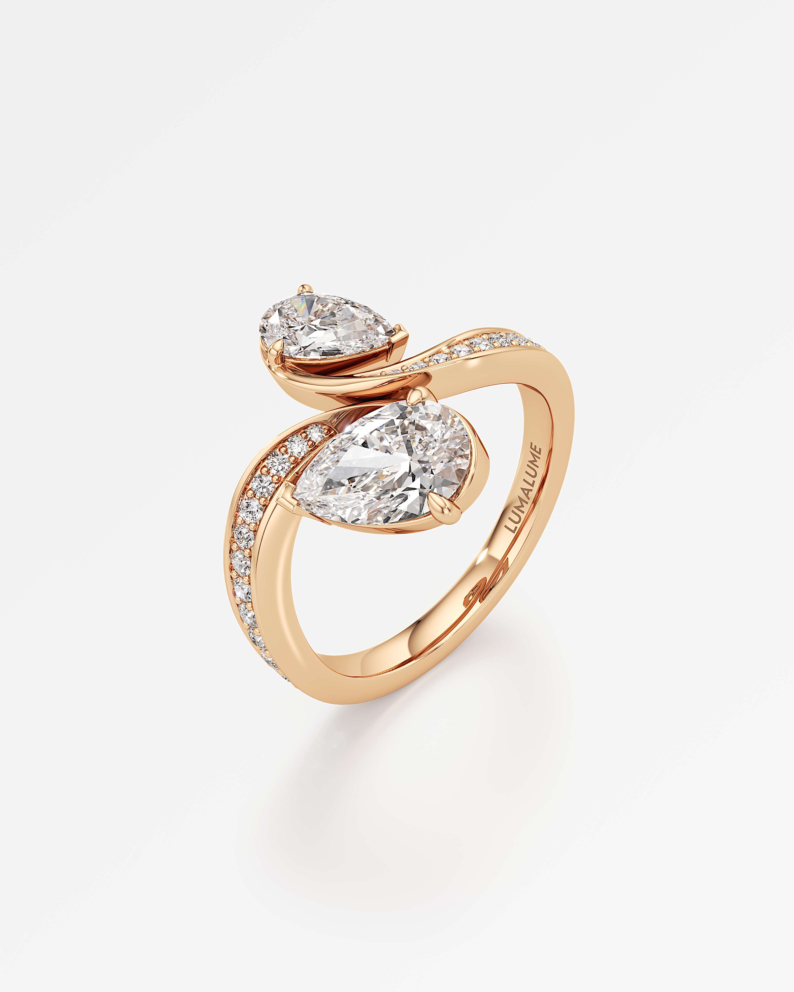 You Lianes Diamond Ring, in 14K Rose Gold (1.85 ctw)