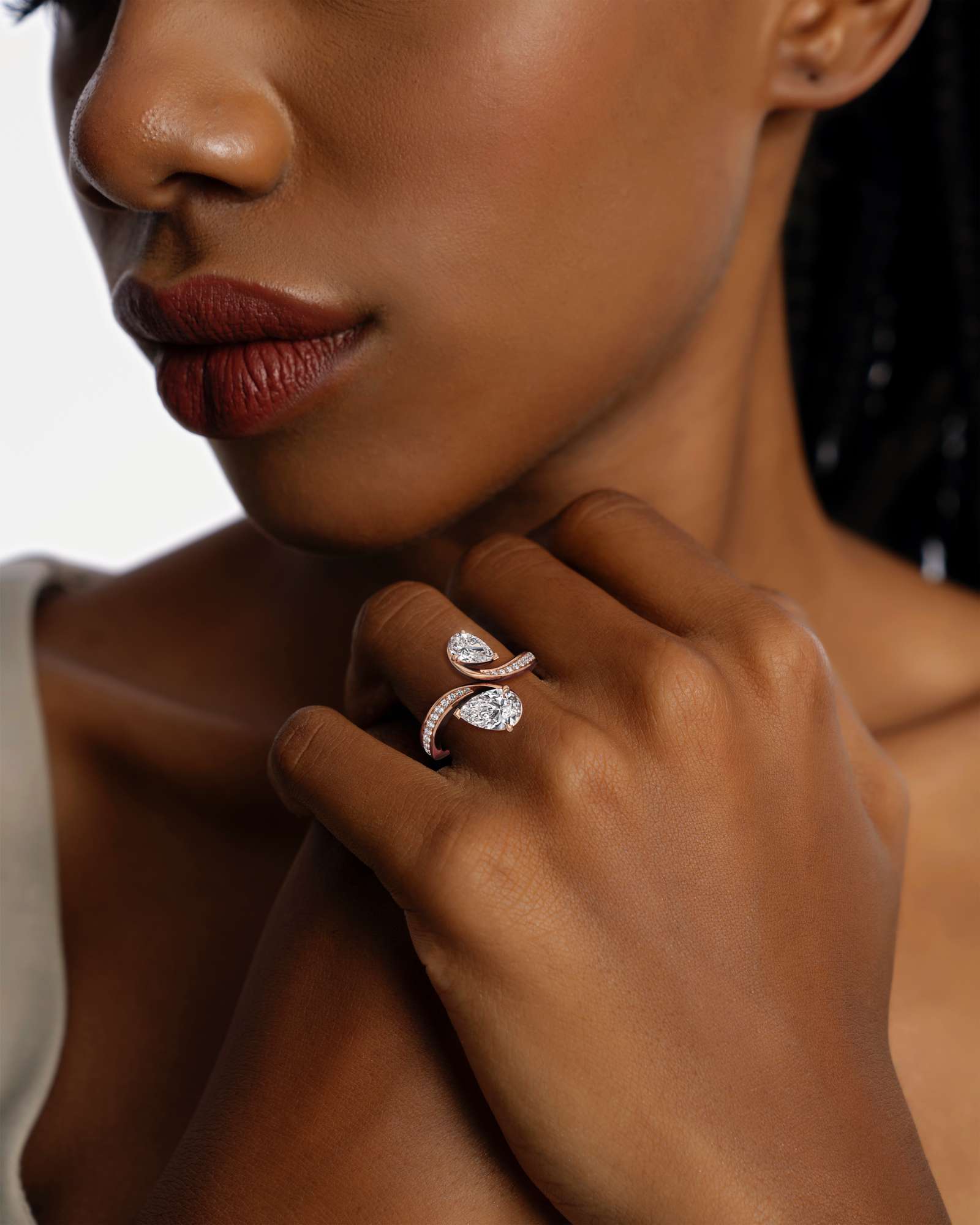 You Lianes Diamond Ring, in 14K Rose Gold (1.85 ctw)