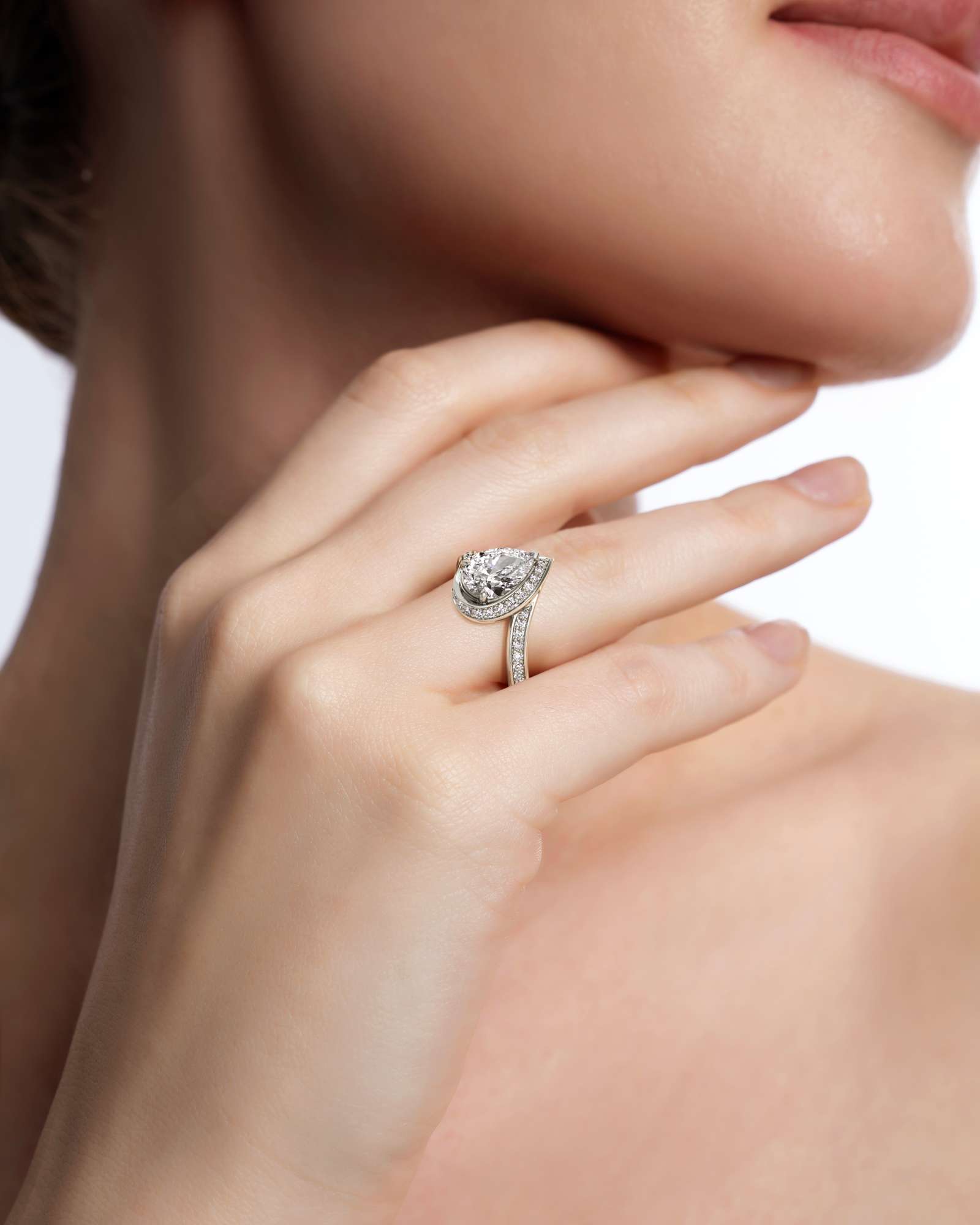 You Nautilus Diamond Engagement Ring, in 14K White Gold (1.96 ctw)