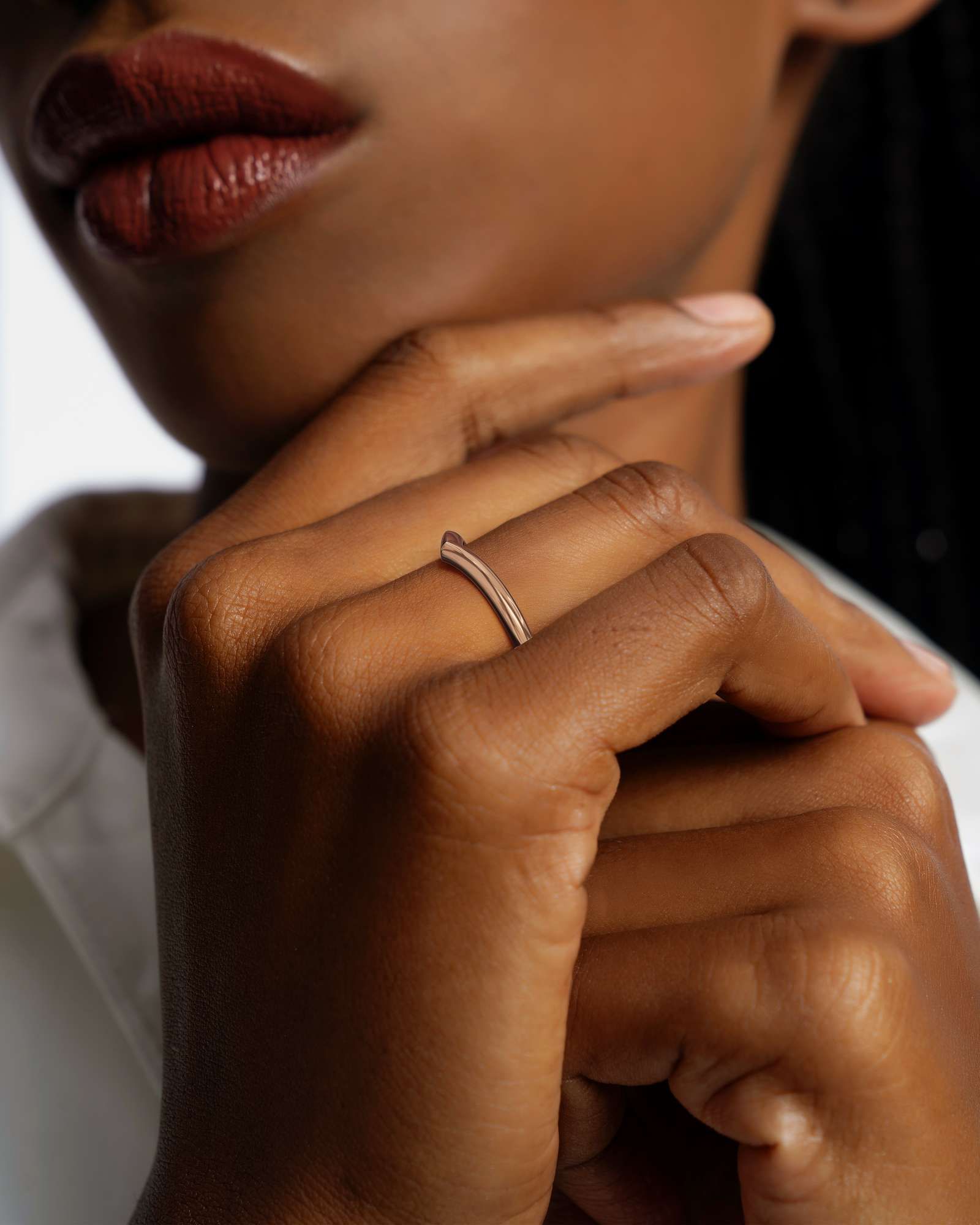 Velara Vera Wedding Band, in 14K Rose Gold