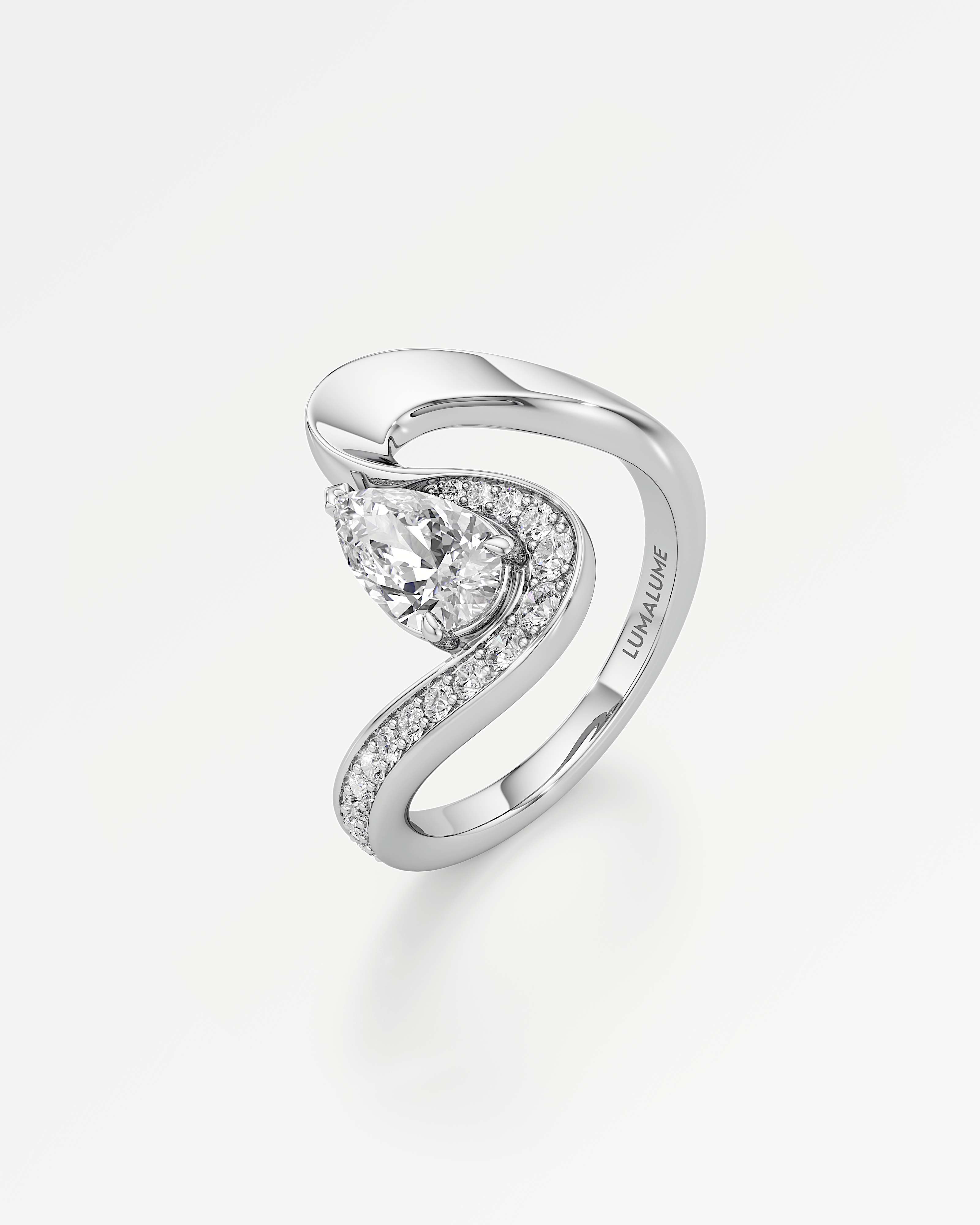 You Willow-Wisp Diamond Ring, in 14K White Gold (1.16 ctw)