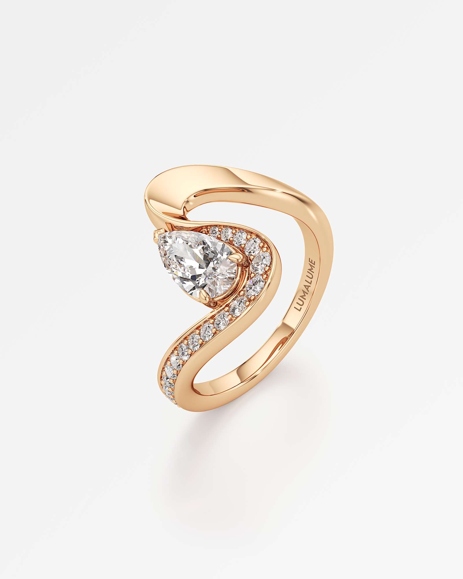 Willow-Wisp Diamond Ring