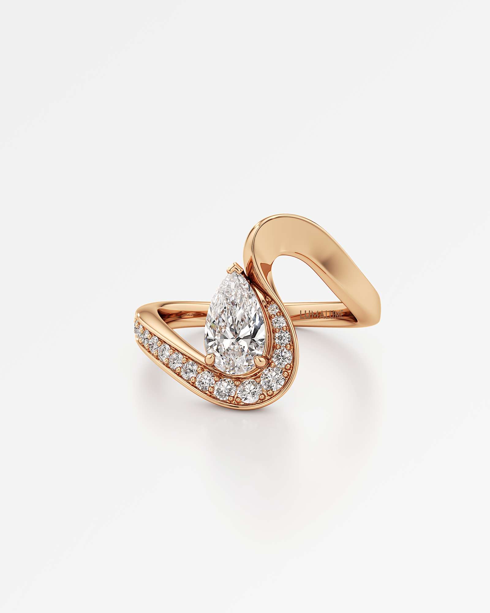 You Willow-Wisp Diamond Ring, in 14K Rose Gold (1.16 ctw)