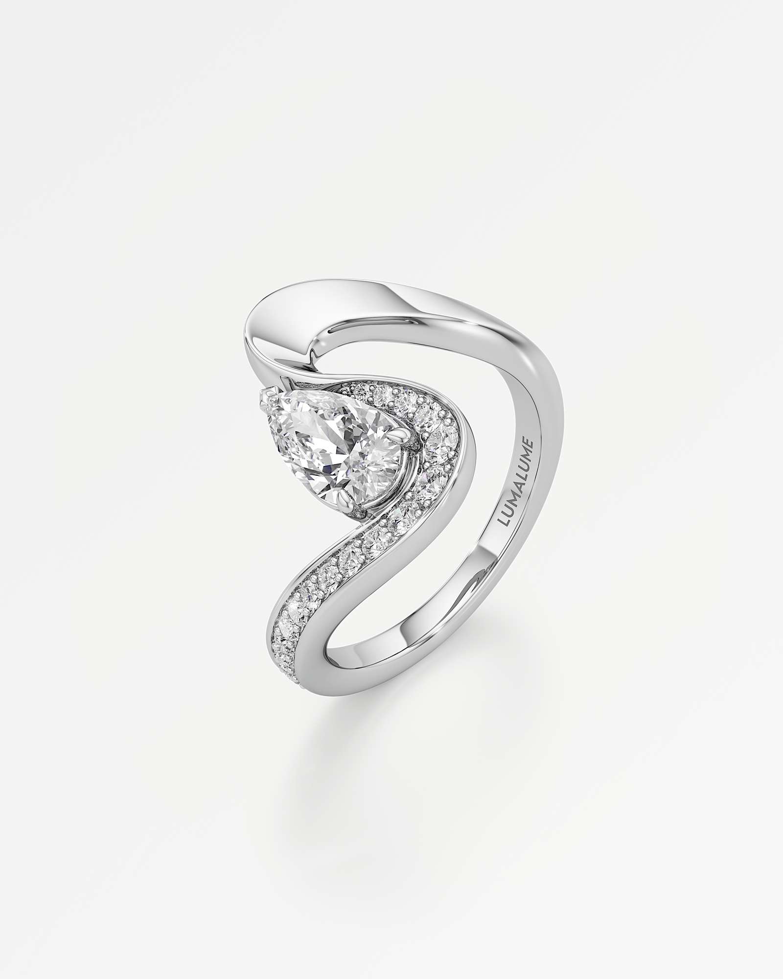 Willow-Wisp Diamond Ring