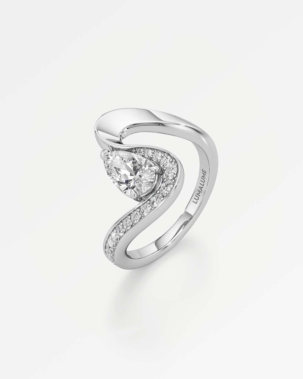 Willow-Wisp Diamond Ring