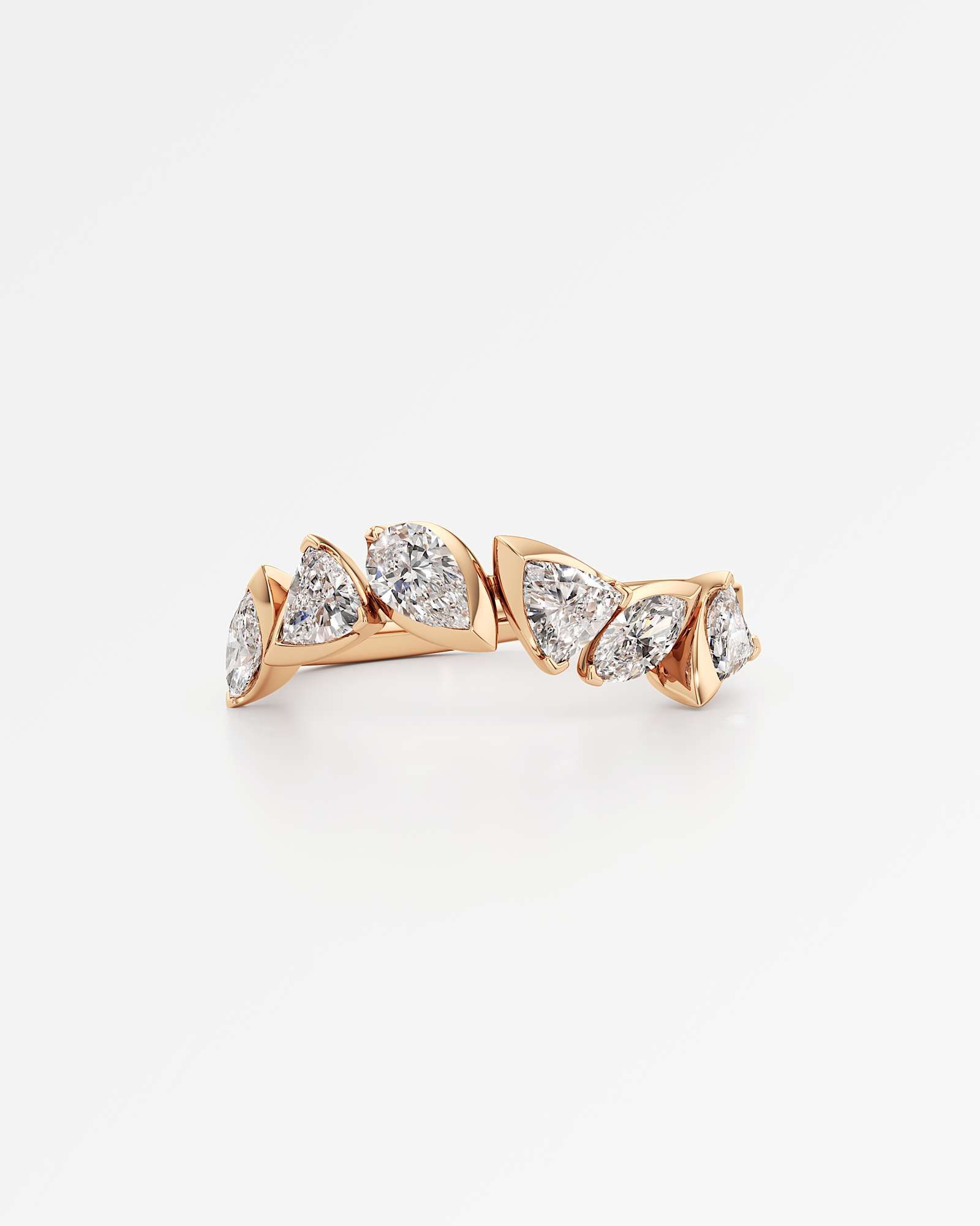 Pinnacle Rochéa Diamond Ring, In 14K Rose Gold (1.01 ctw)