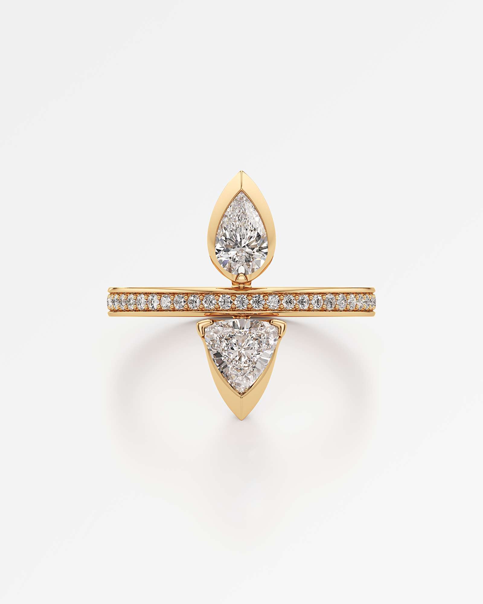 Pinnacle Valeris Diamond Ring, In 14K Yellow Gold (1.01 ctw)