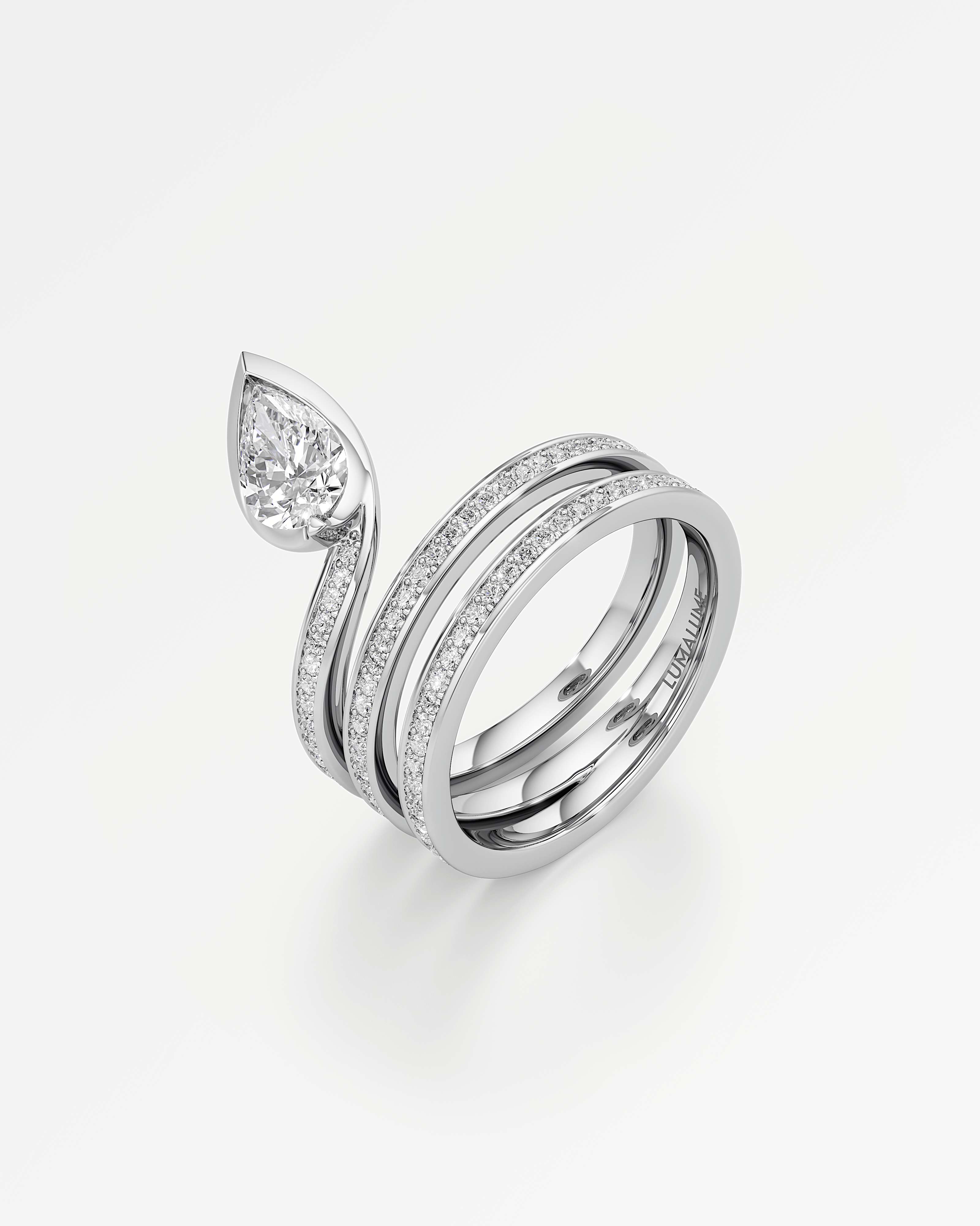 Pinnacle Serrelith Diamond Ring, In 14K White Gold (1.12 ctw)