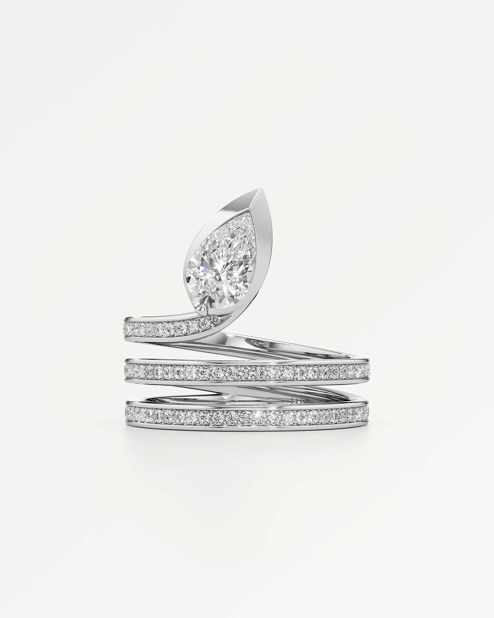 Pinnacle Serrelith Diamond Ring, In 14K White Gold (1.12 ctw)