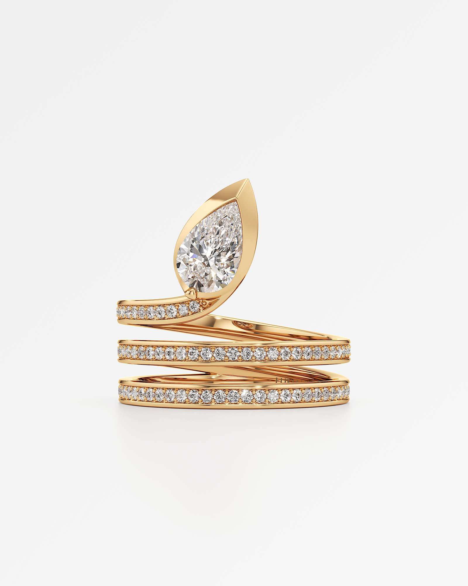 Pinnacle Serrelith Diamond Ring, In 14K Yellow Gold (1.12 ctw)