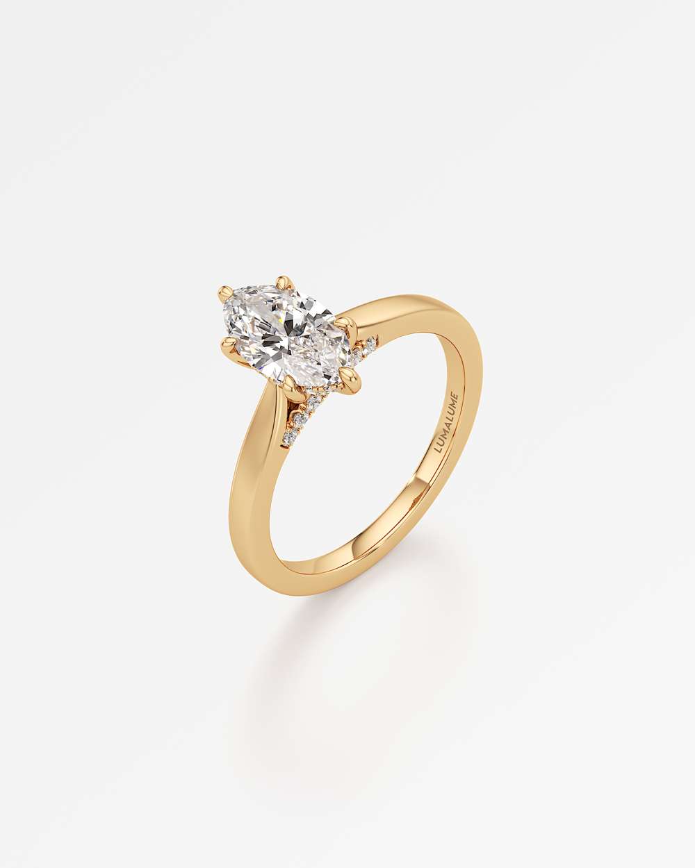 Eleanor Hidden Halo Diamond Engagement Ring