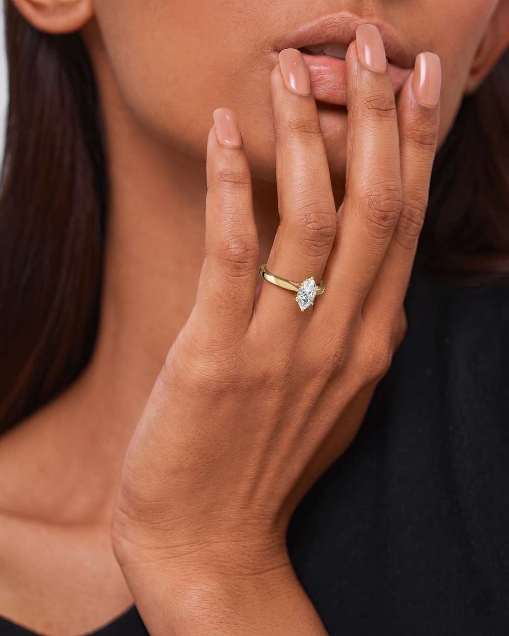 Eleanor Hidden Halo Diamond Engagement Ring
