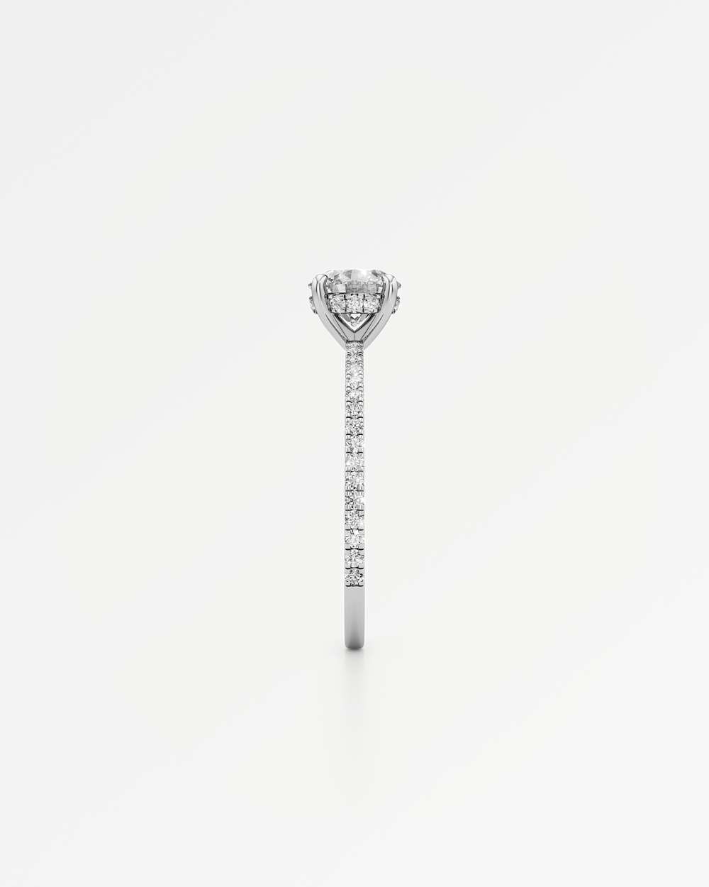 Elsa Hidden Halo Diamond Engagement Ring