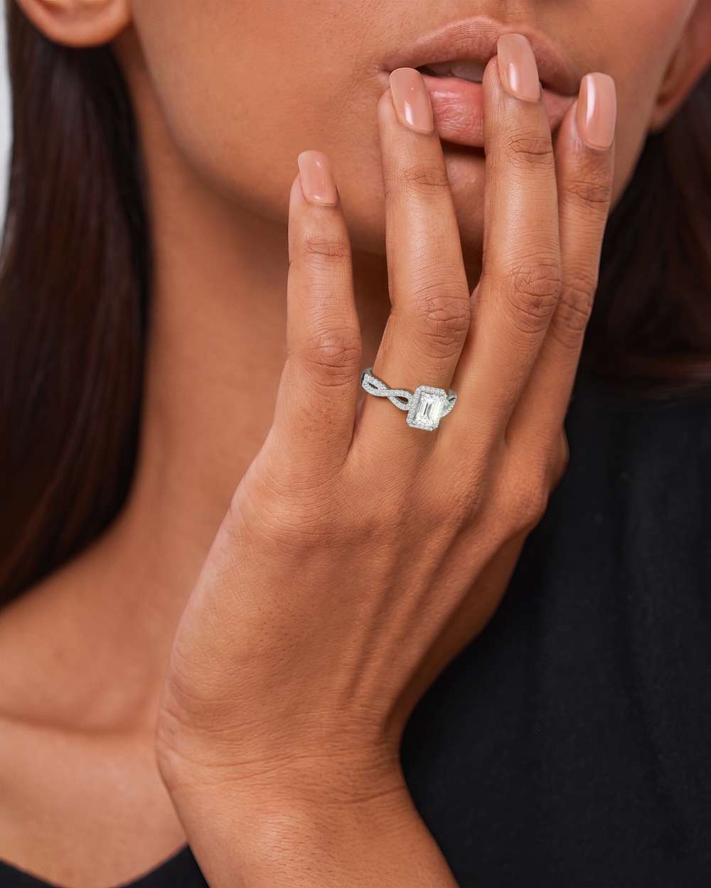 Alessia Halo Diamond Engagement Ring