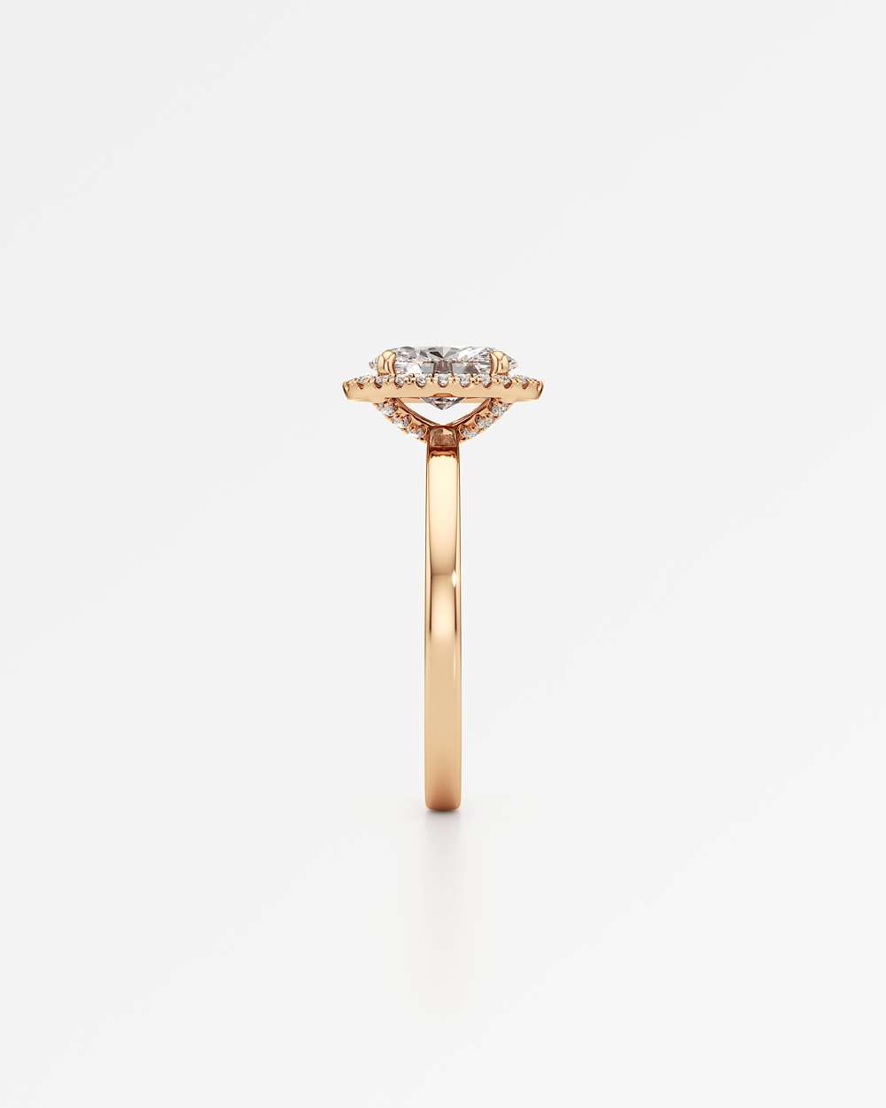 Elin Halo Diamond Engagement Ring
