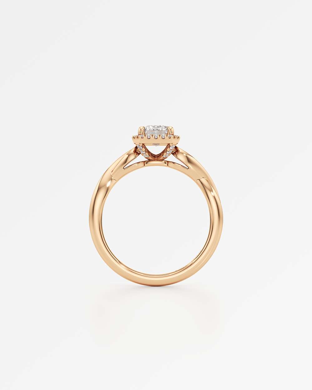 Amelia Halo Diamond Engagement Ring
