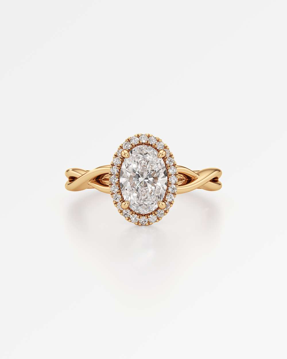 Amelia Halo Diamond Engagement Ring