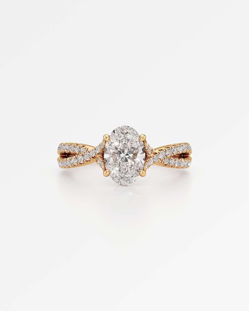 Arabella Hidden Halo Diamond Engagement Ring