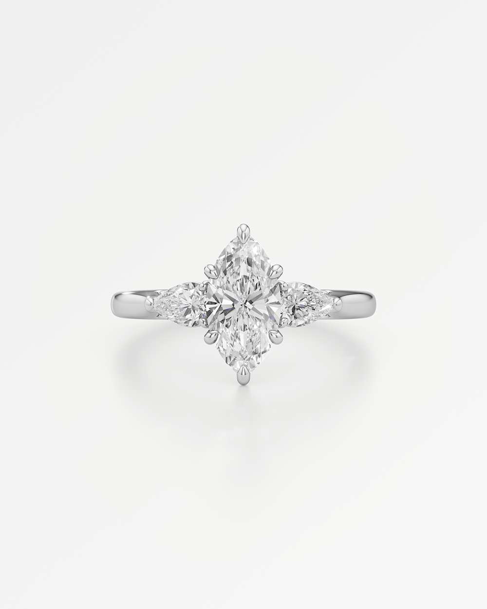 Trinette Solitaire Diamond Engagement Ring