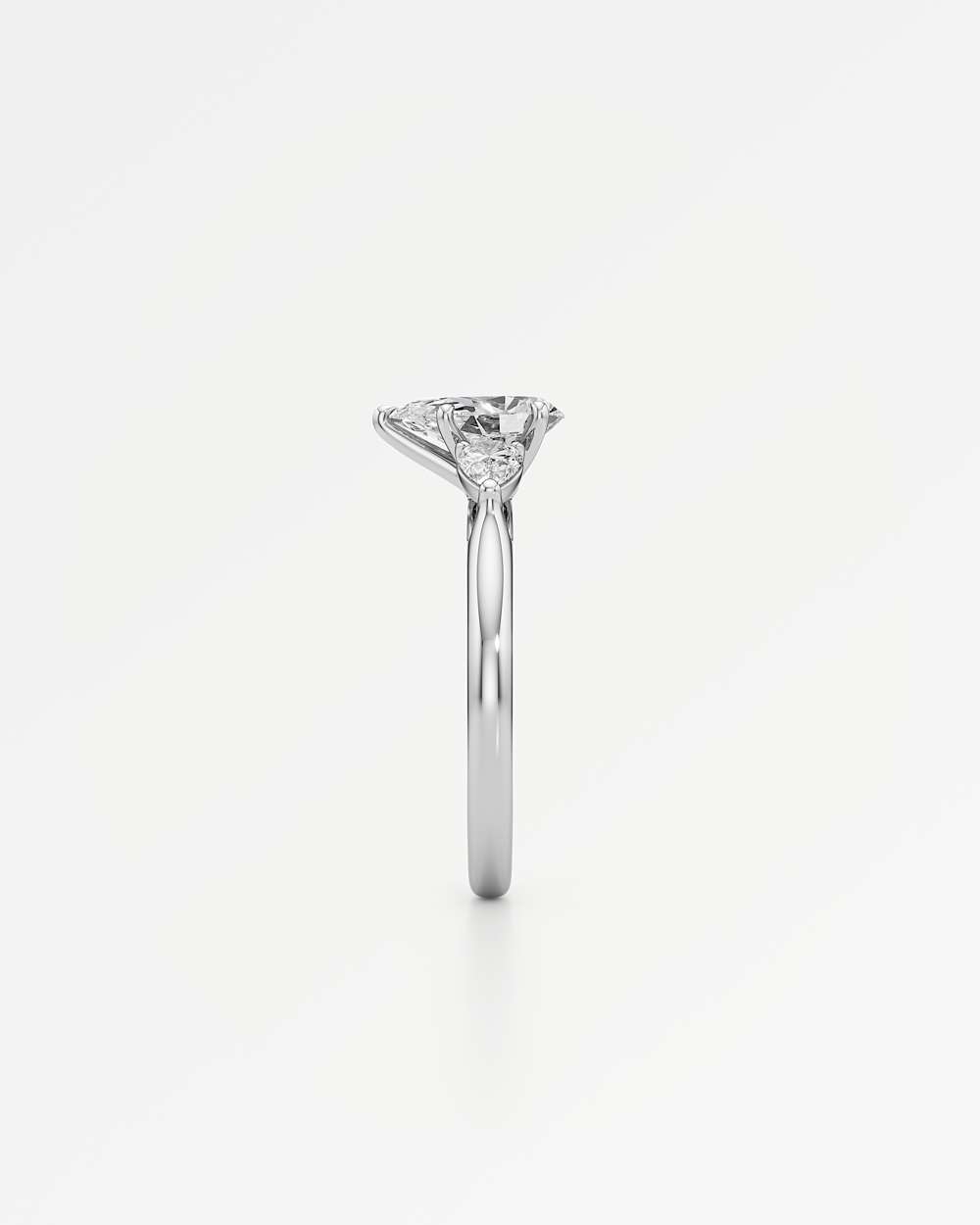 Trinette Solitaire Diamond Engagement Ring