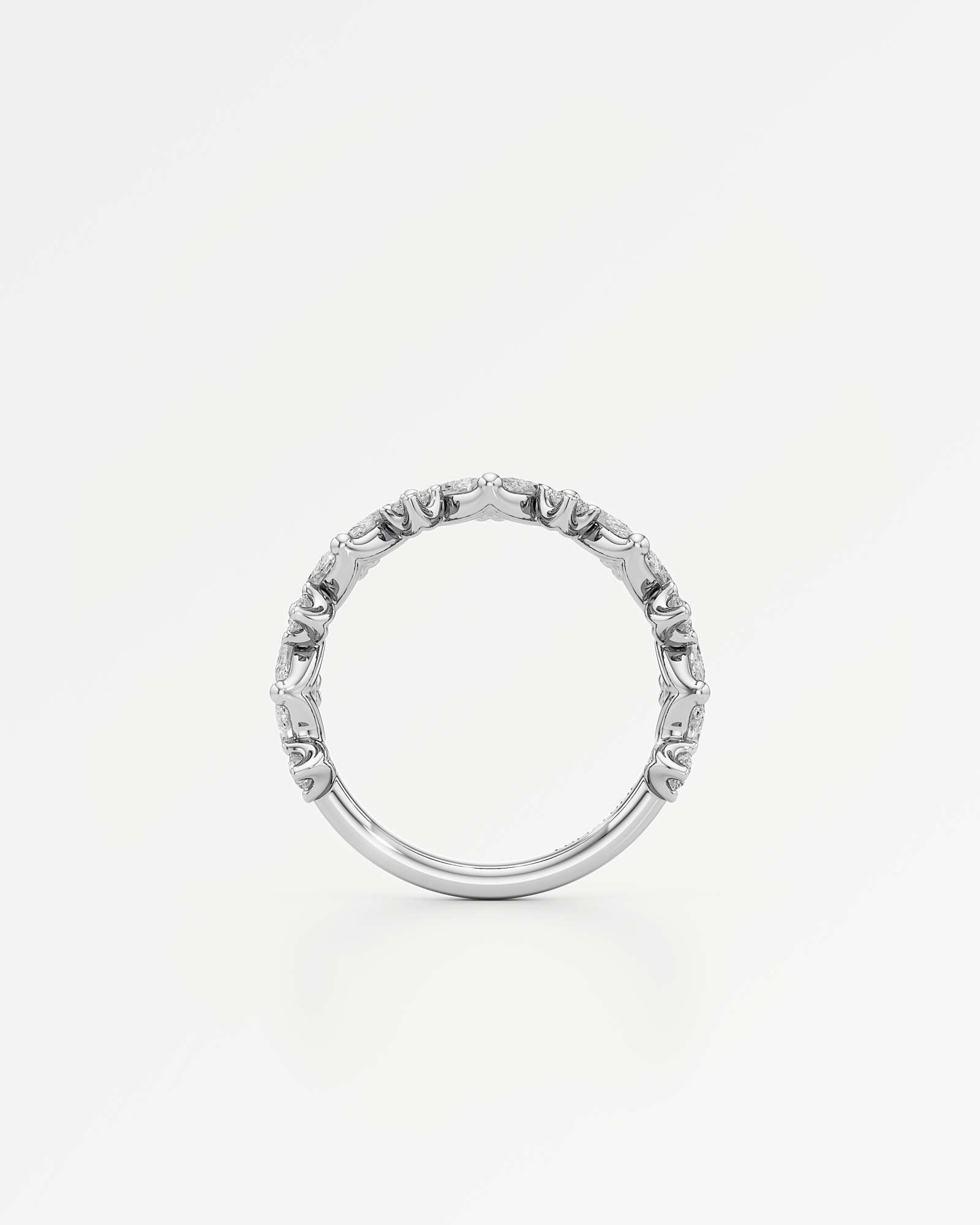 Verve Margot Diamond Wedding Band , In 14K White Gold (1.93 ctw)