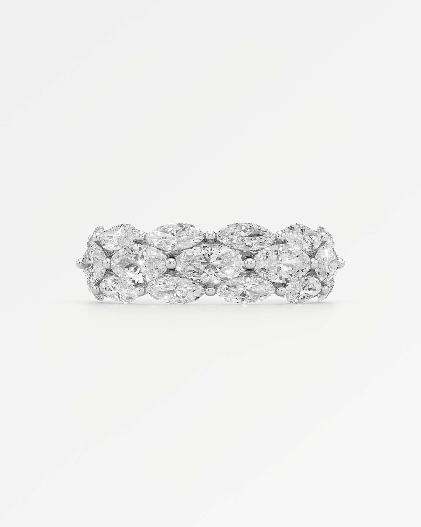 Verve Gaelle Diamond Wedding Band, In 14K White Gold (3.20 ctw)