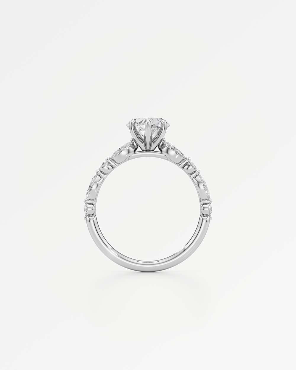 Zolaine Solitaire Diamond Engagement Ring
