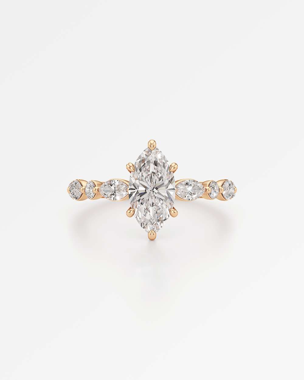 Zolaine Hidden Halo Diamond Engagement Ring